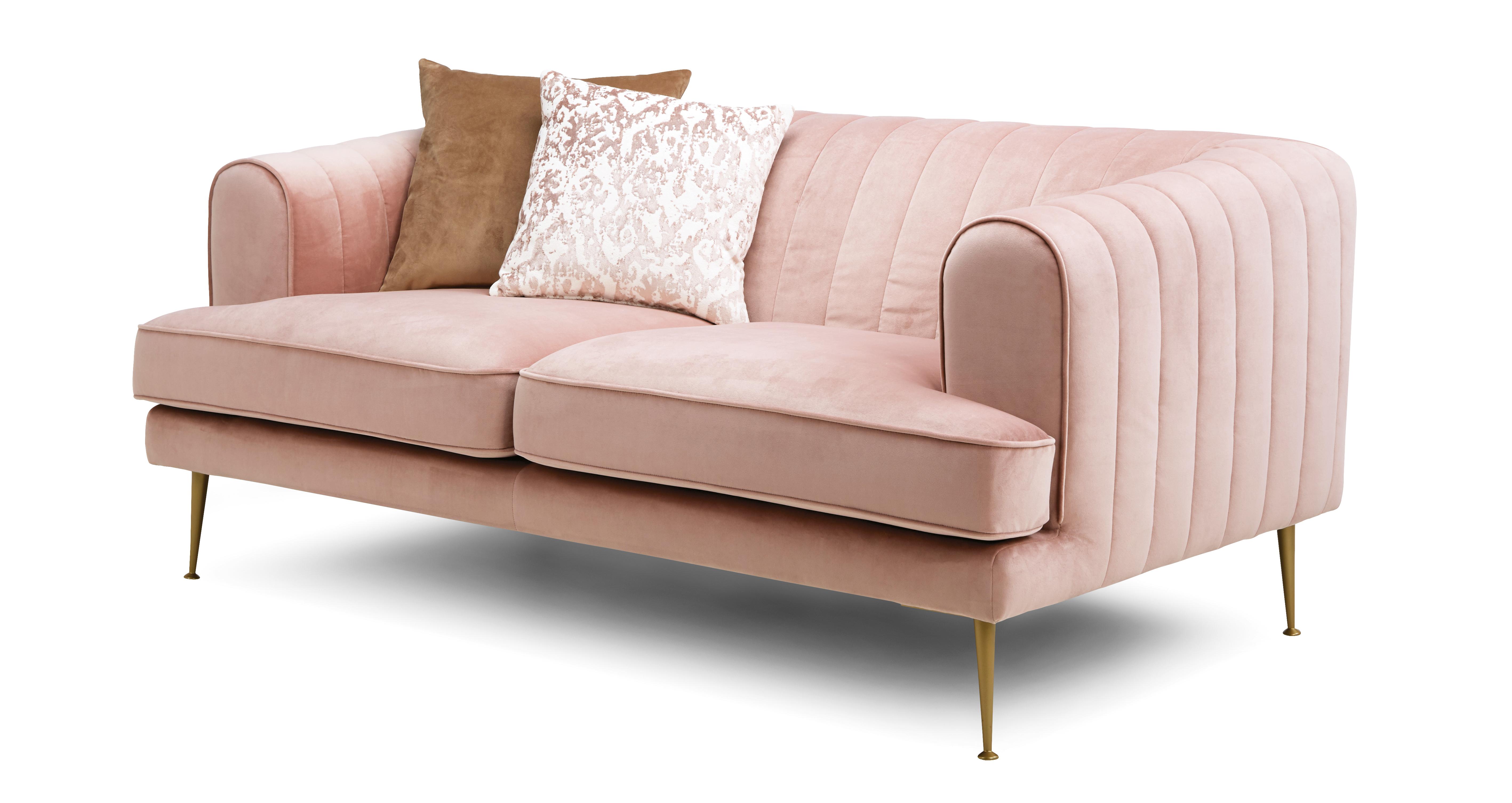 Dfs blush pink deals sofa