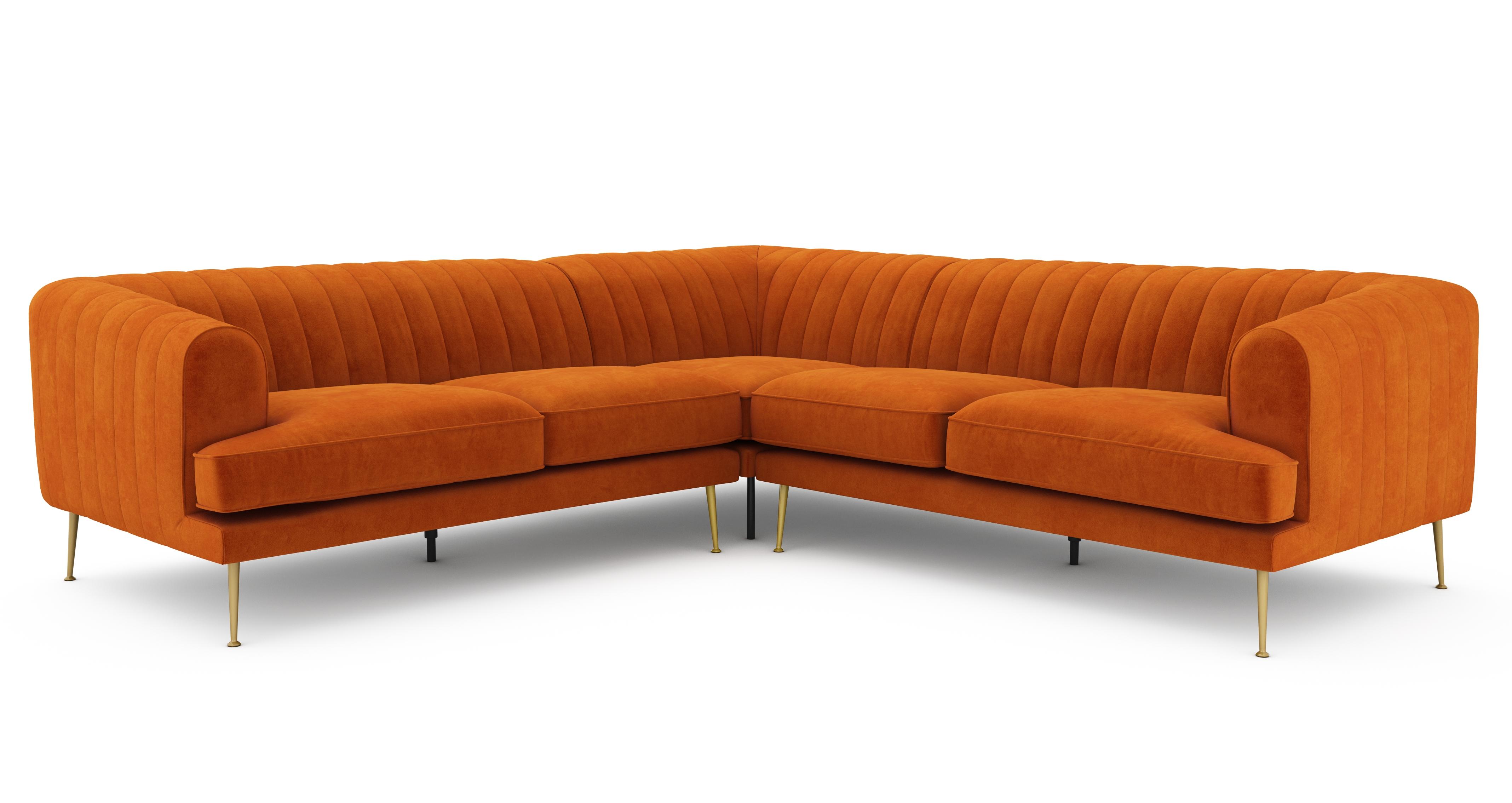 Dfs burnt orange sofa discount
