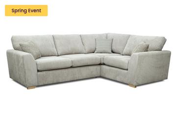 Left Hand Facing 2 Seater Deluxe Sofabed Corner Sofa