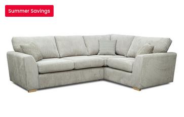 Left Hand Facing 2 Seater Deluxe Sofabed Corner Sofa