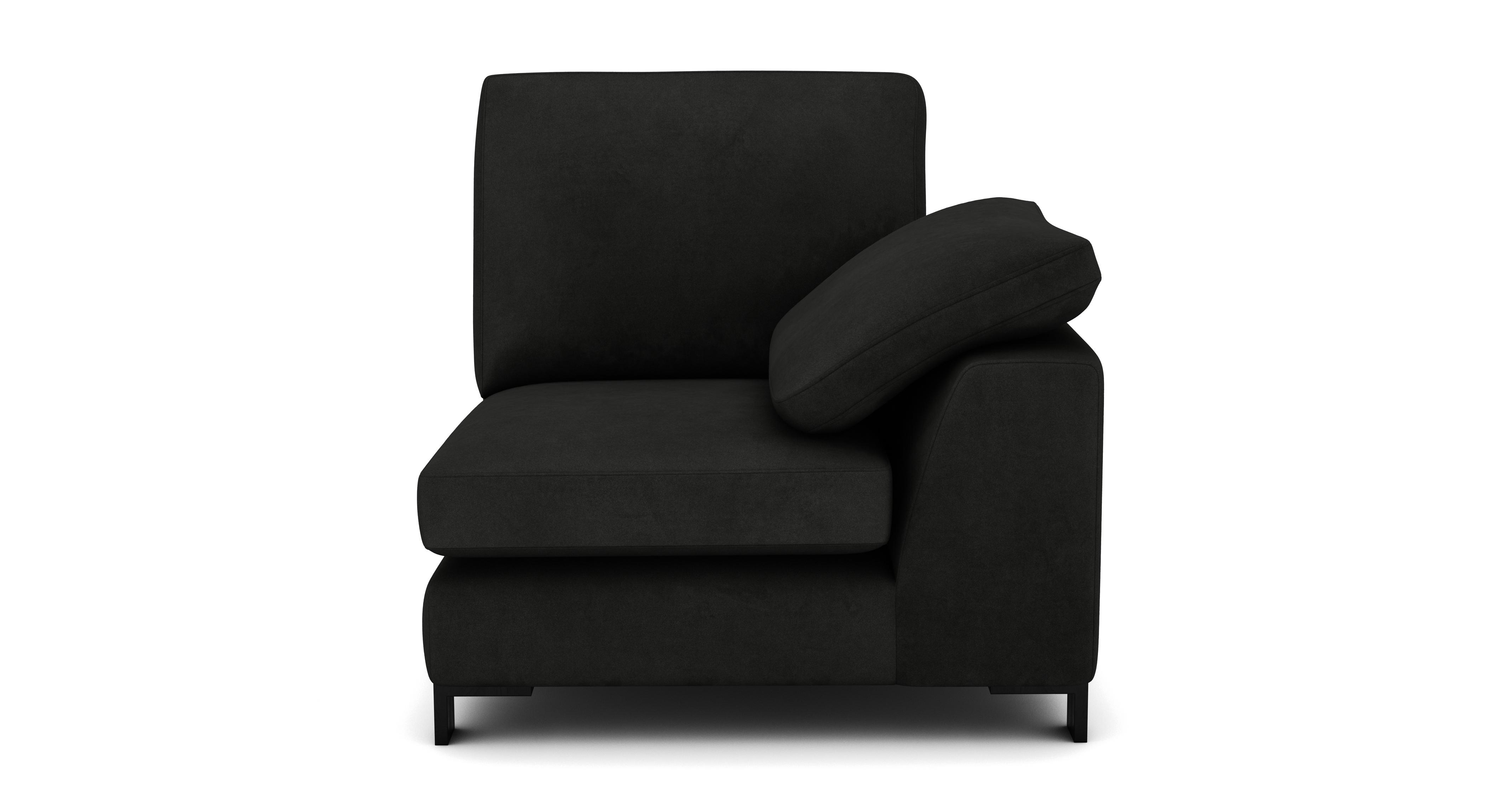 Euphoria Velvet Right Hand Facing 1 Arm 1 Seat Unit DFS