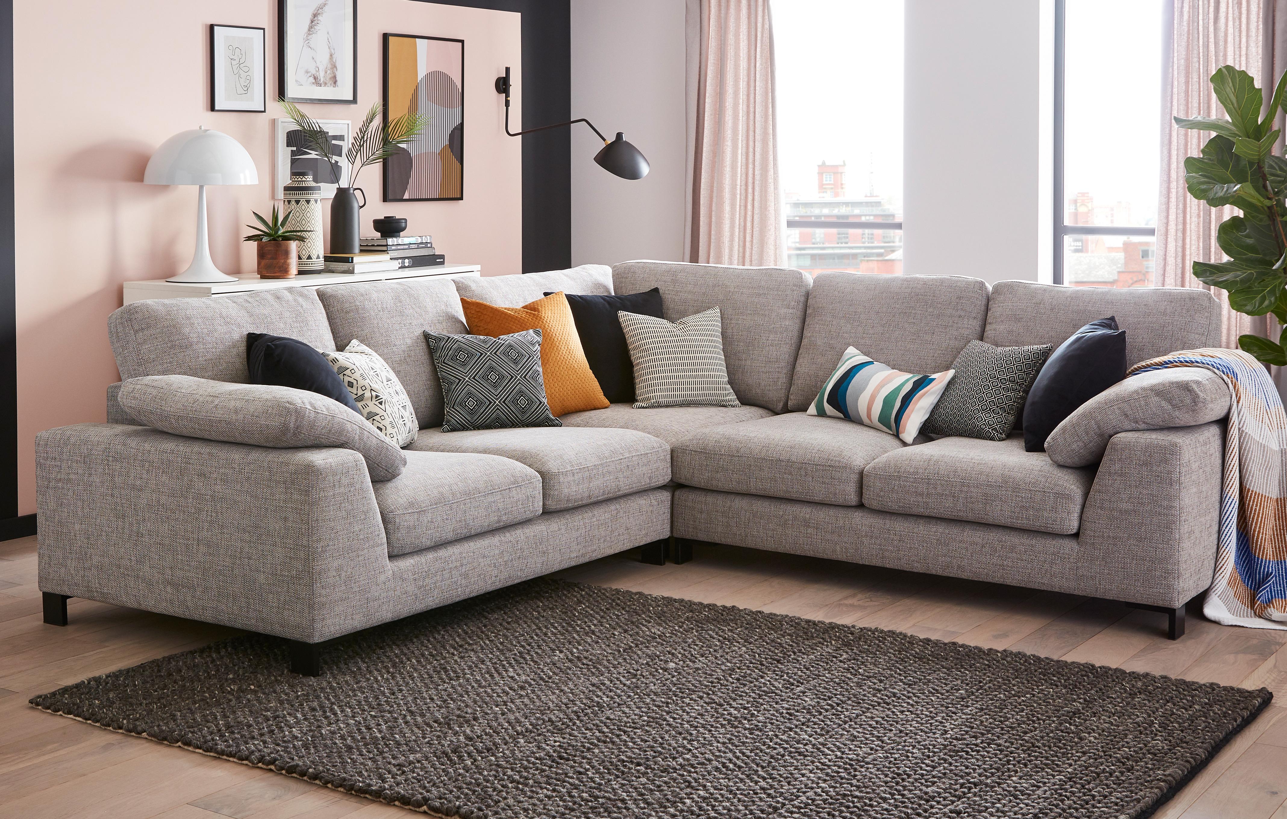 Dfs jumbo cord store corner sofa