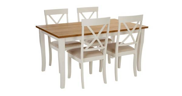 Evesham Rectangular Dining Table 4, Kitchen Table And Chairs Ireland