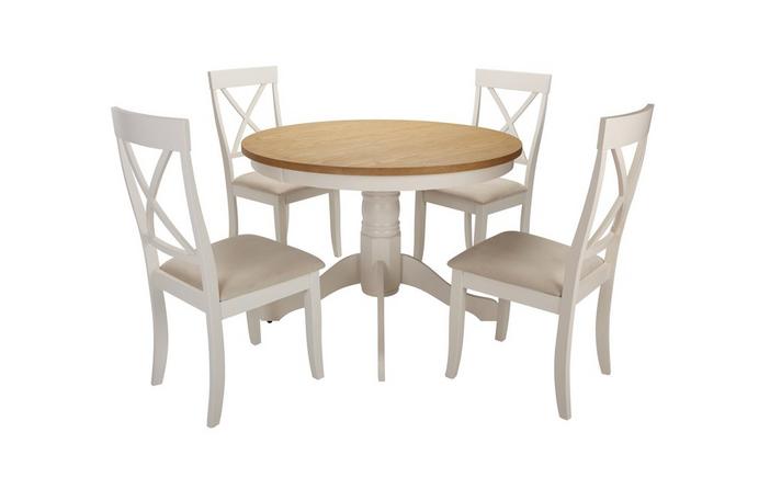 Evesham Round Pedestal Dining Table 4, Round Wooden Kitchen Table And 4 Chairs