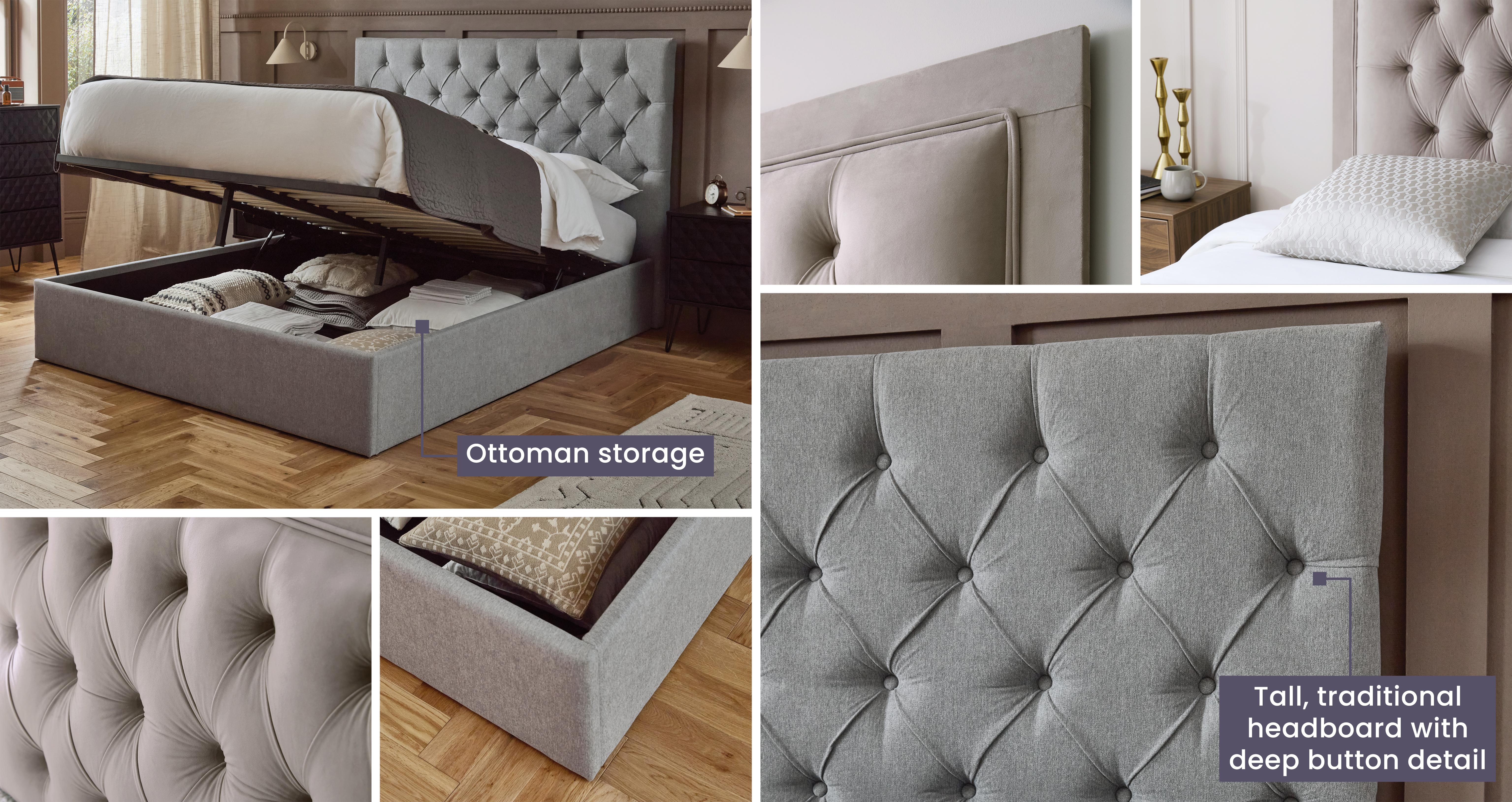 Fawn Double Ottoman Bedframe DFS