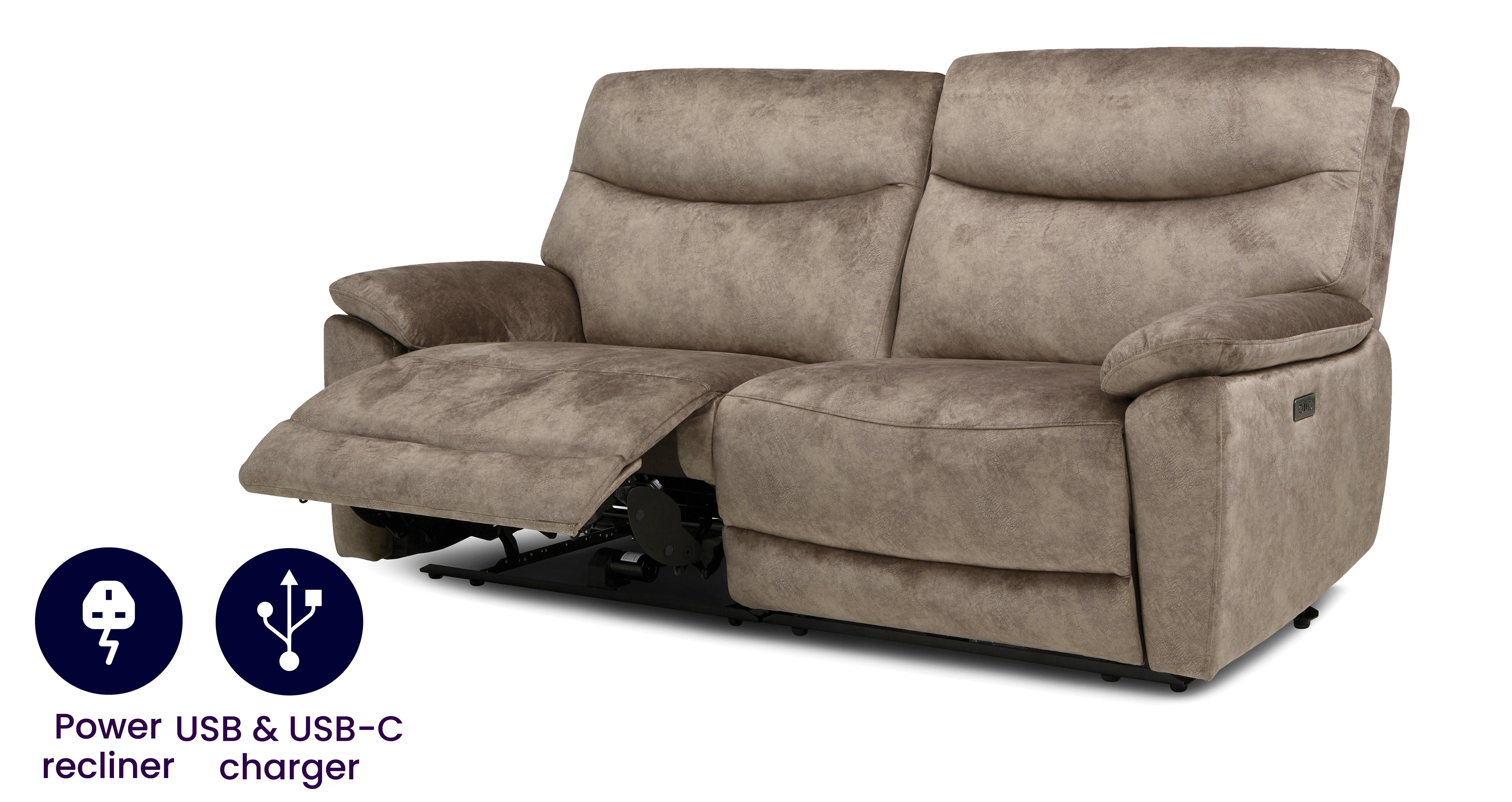 Faxon Express 3 Seat Power Recliner DFS