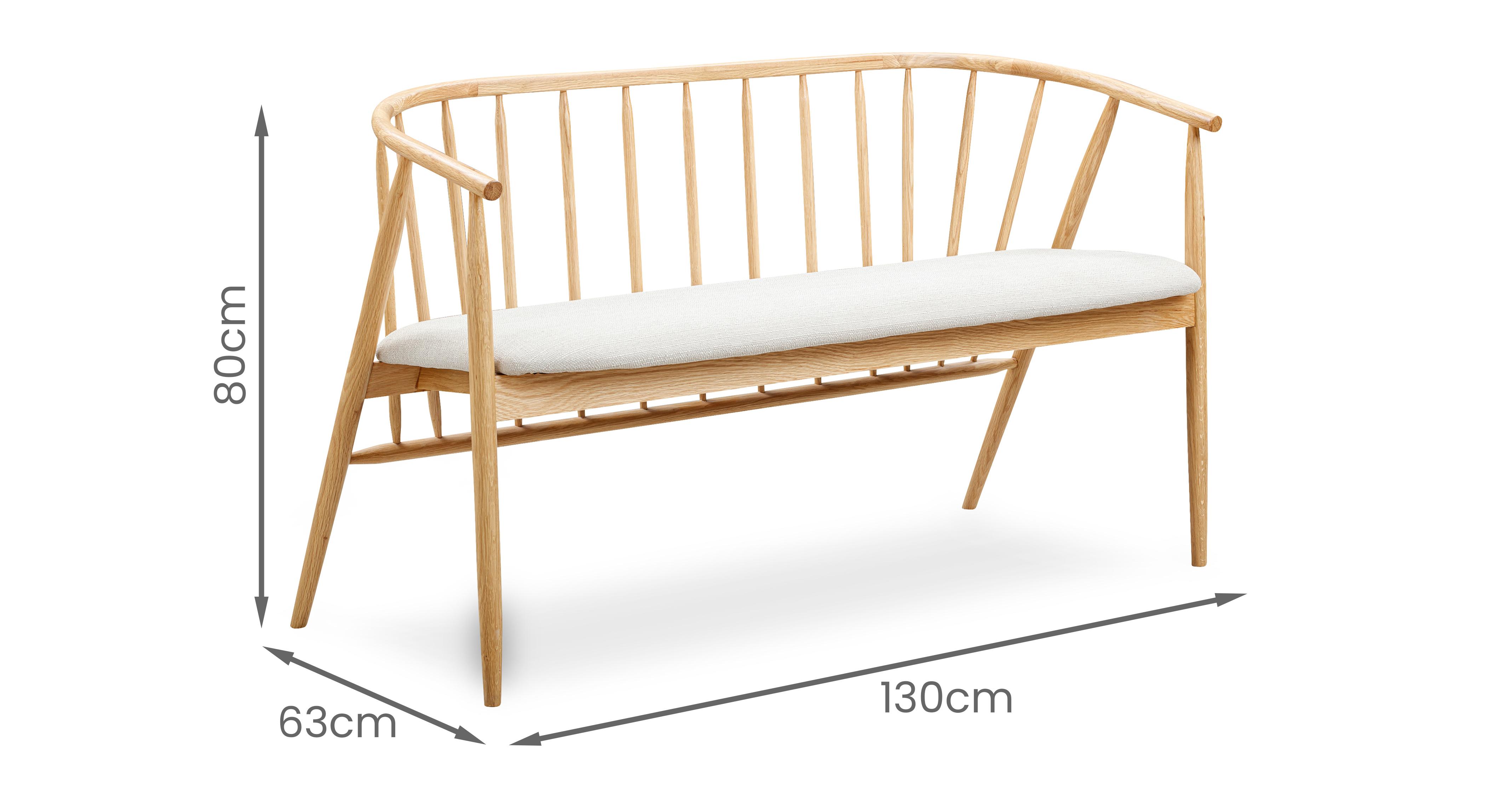 Filip Dining Set 2 (Table & 2 Chairs & 1 Bench) in Filip Oak Oak