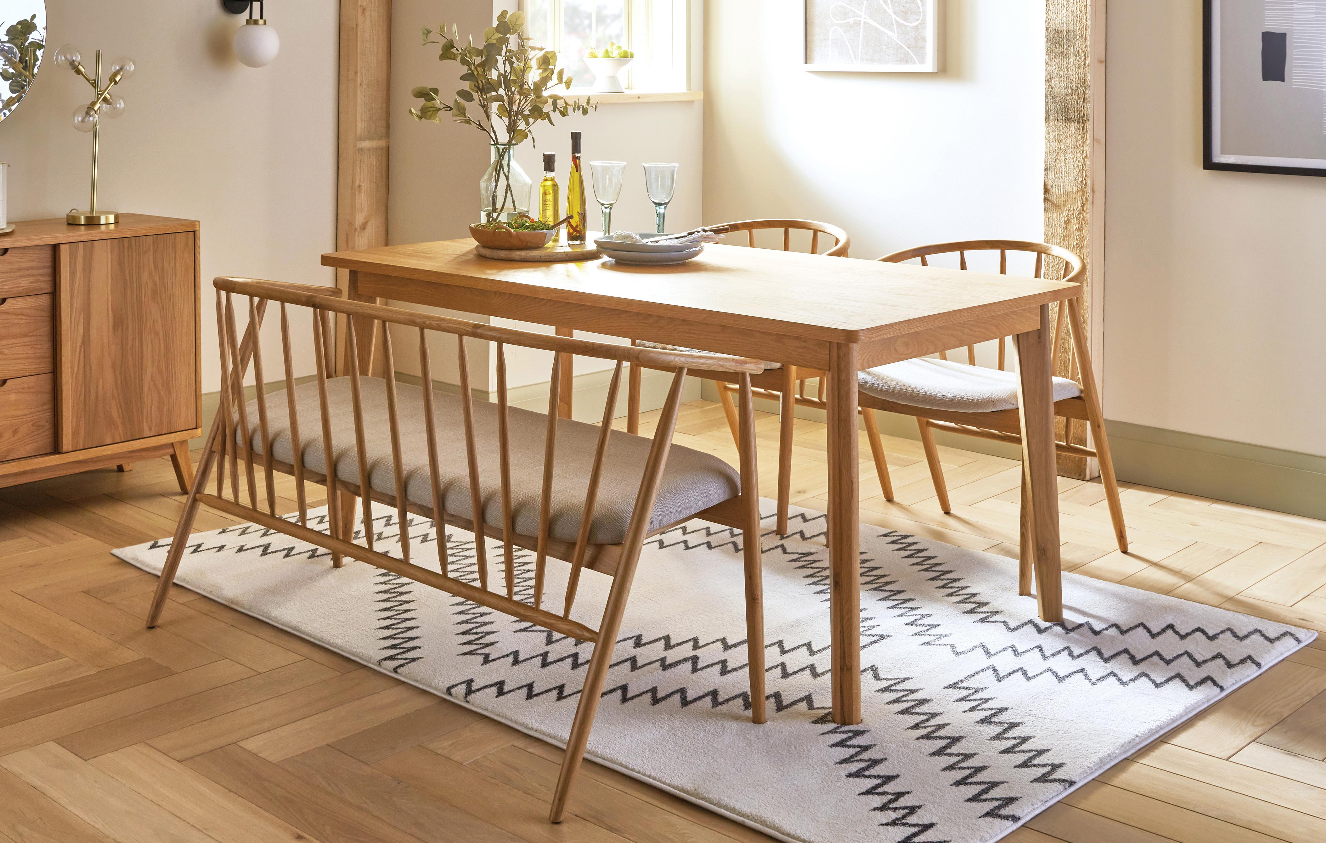 Dining Set 2 (Table & 2 Chairs & 1 Bench)