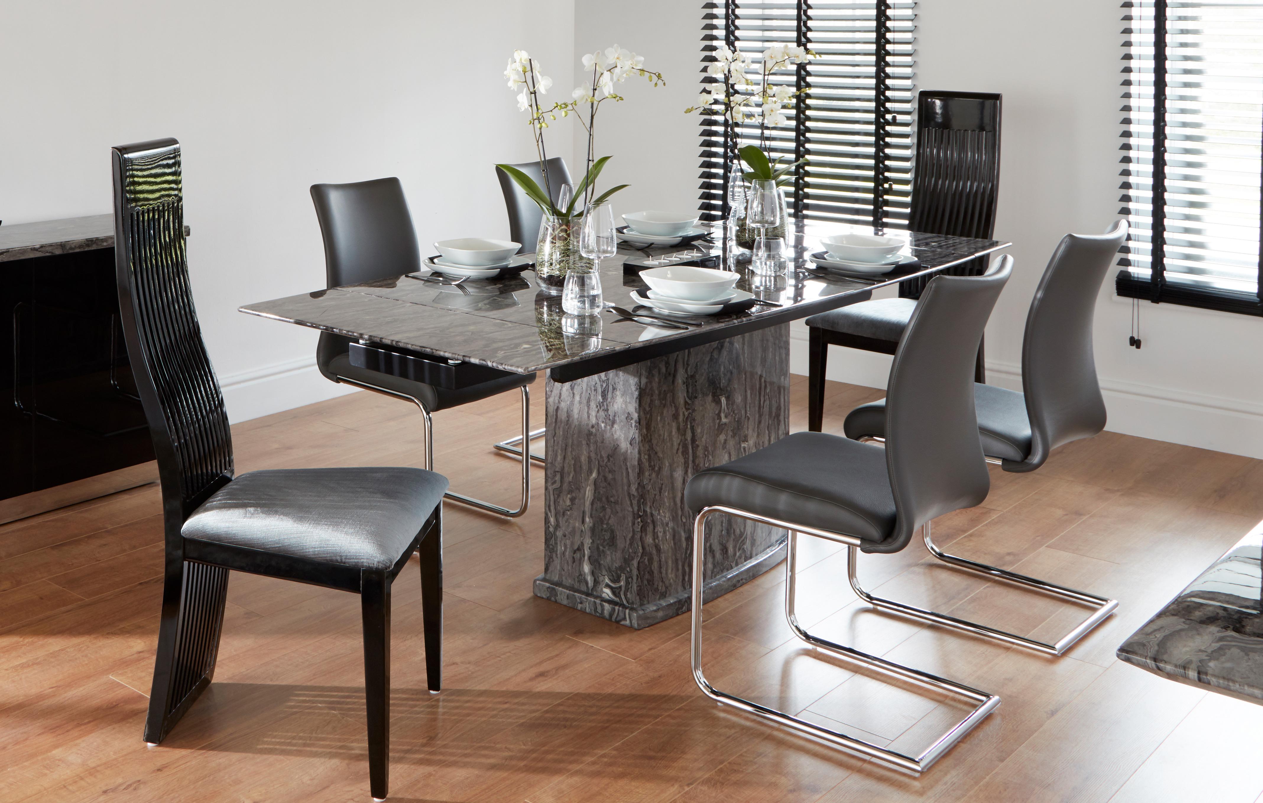 Dfs dining table and 6 chairs new arrivals