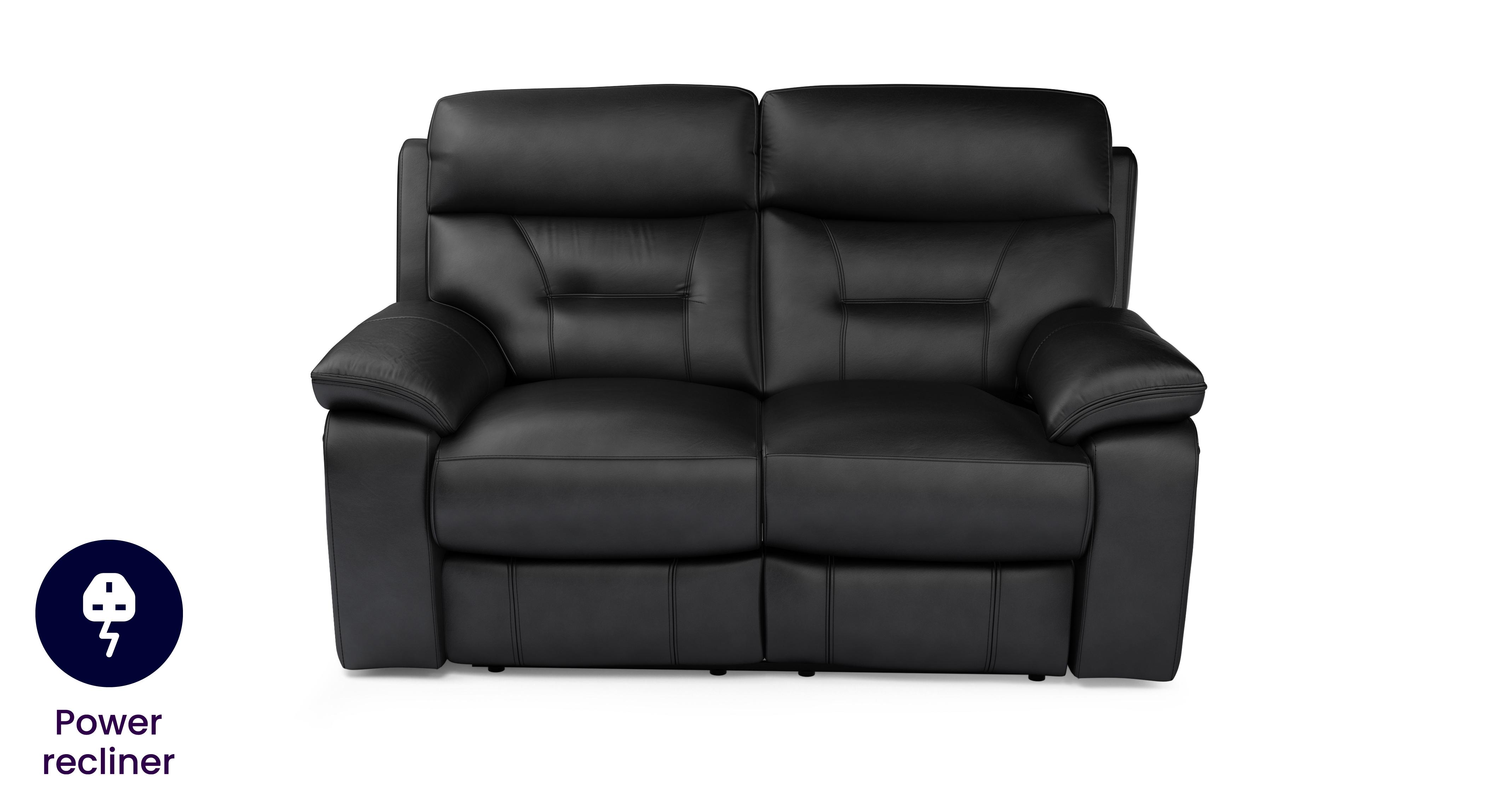 Dfs two deals seater leather sofa