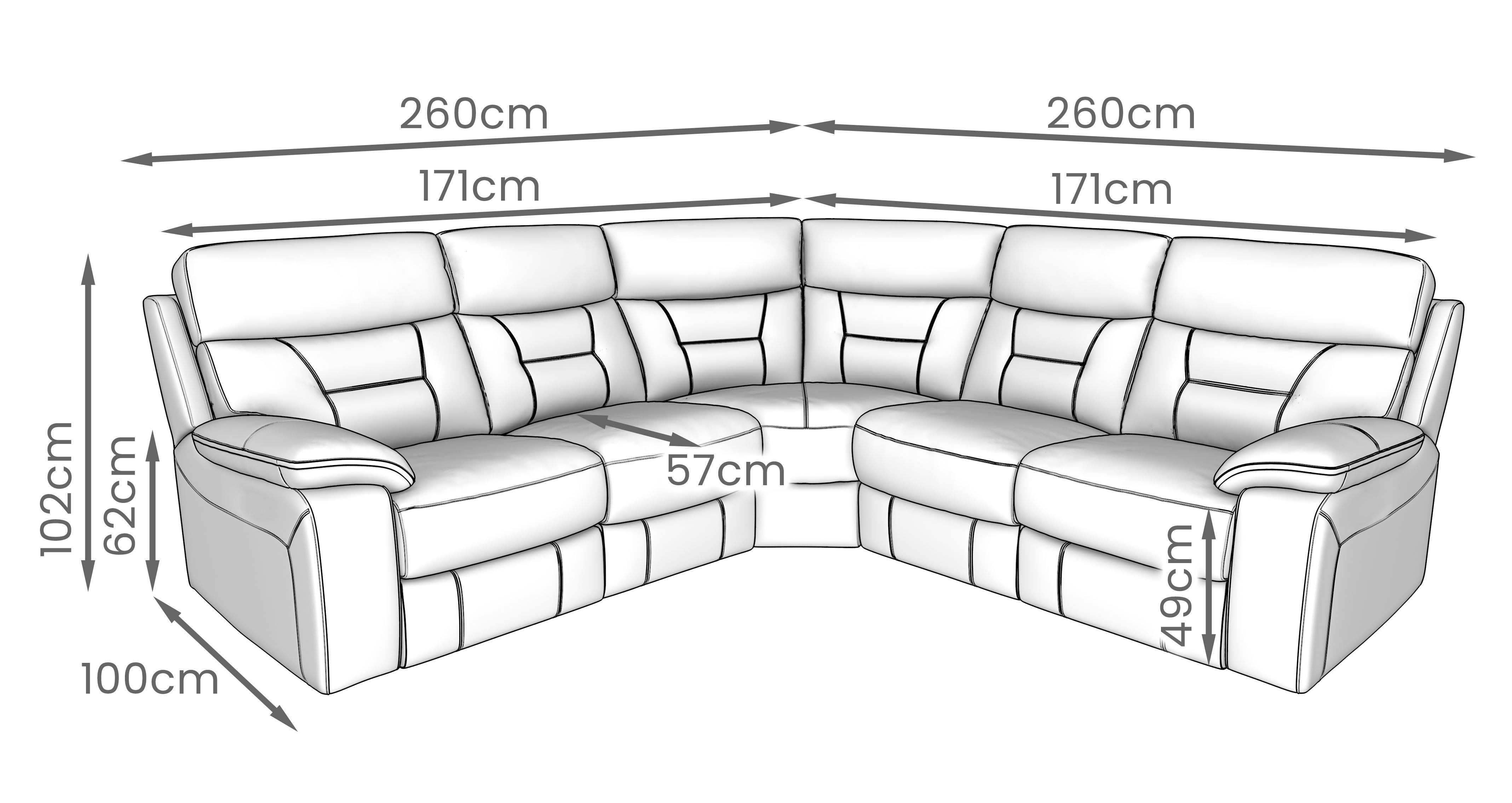 Foster Fabric 2 Corner 2 Power Plus Recliner | DFS