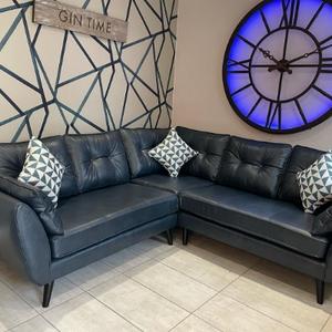 The latest leather sofa designed by DFS and French Connection