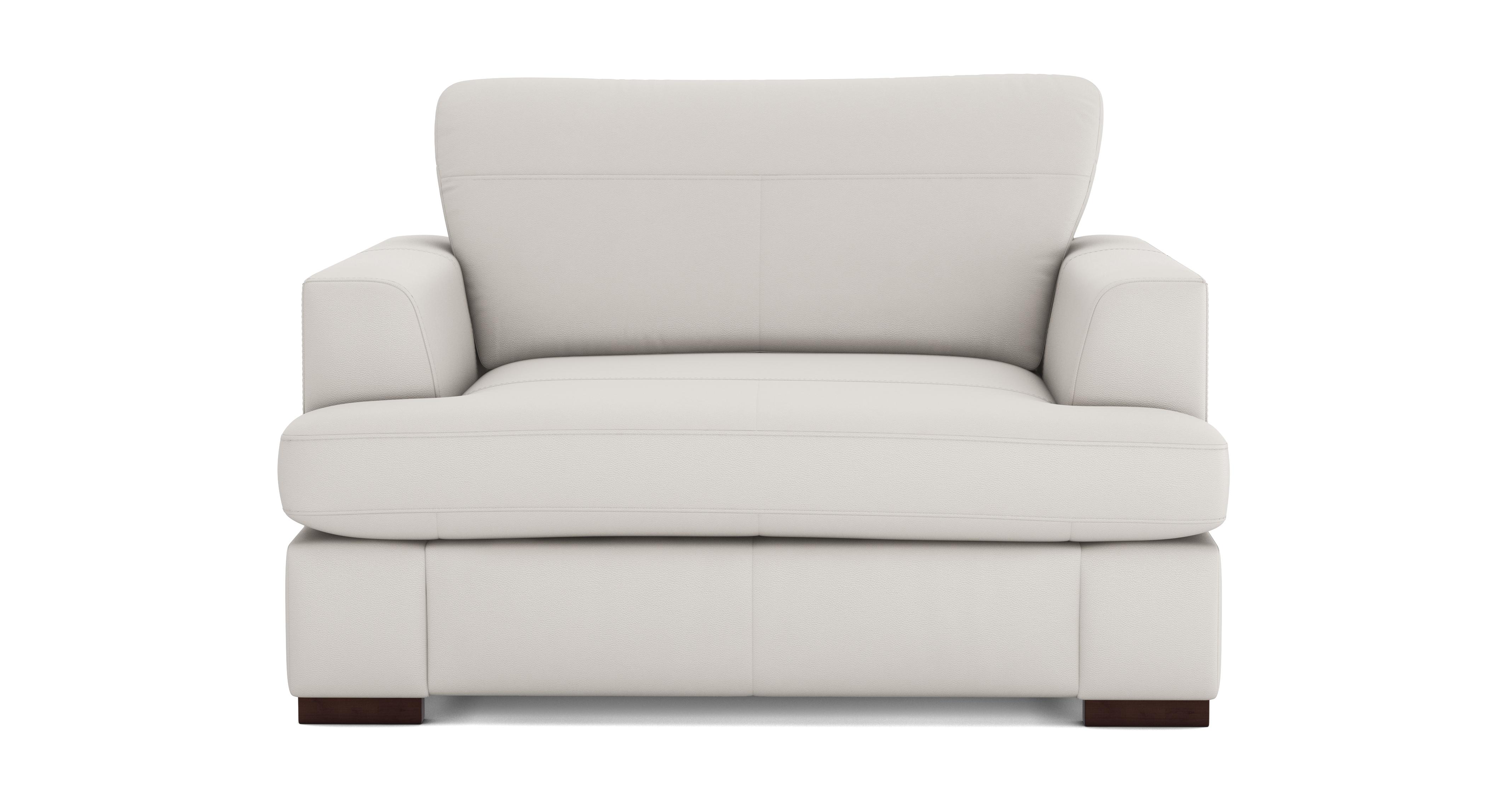 Freya Leather Cuddler Sofa Bed DFS