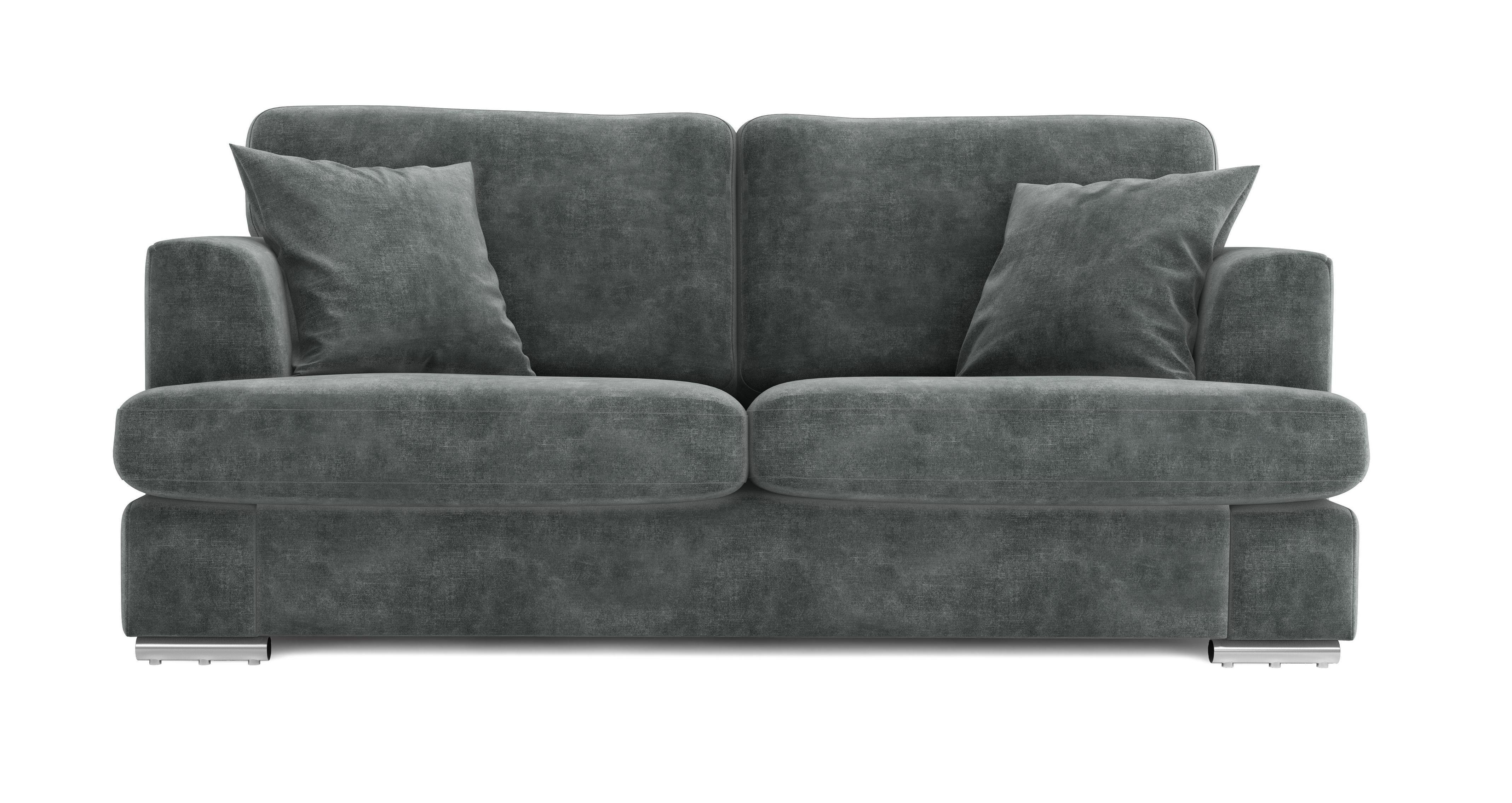 Freya Velvet 3 Seater Deluxe Sofa Bed DFS