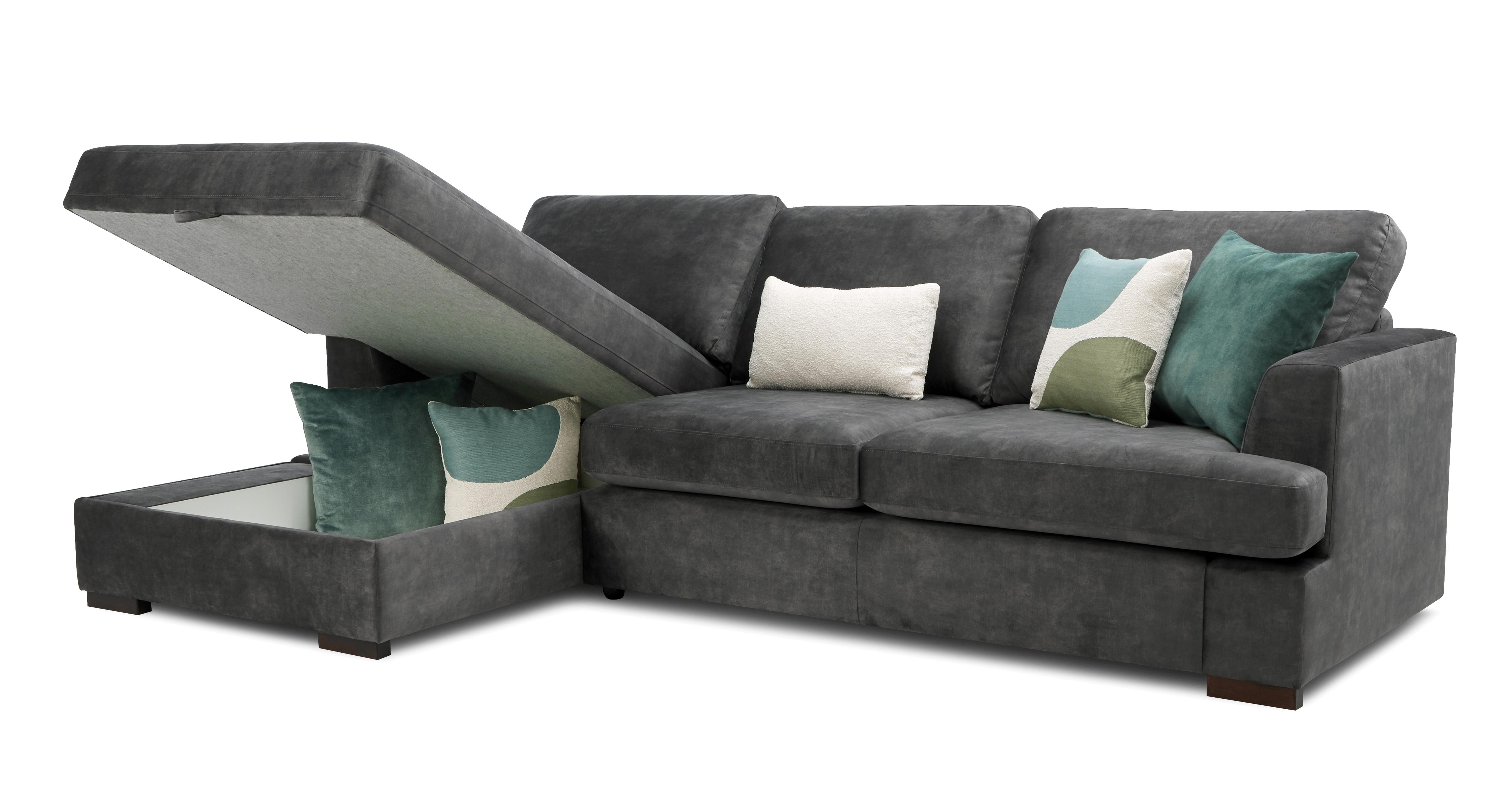 Dfs corner sofa bed with deals storage