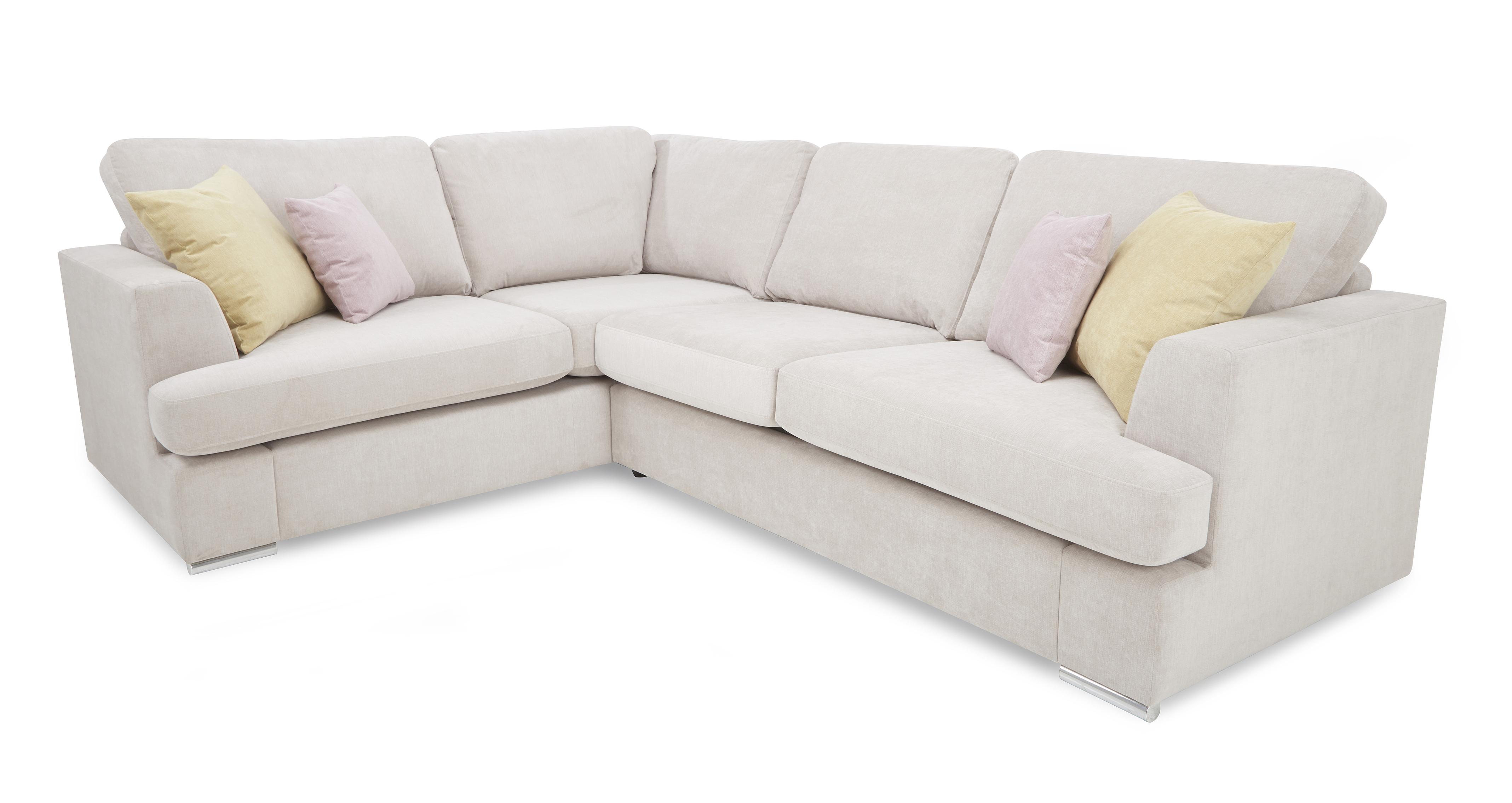 Dfs cream store corner sofa