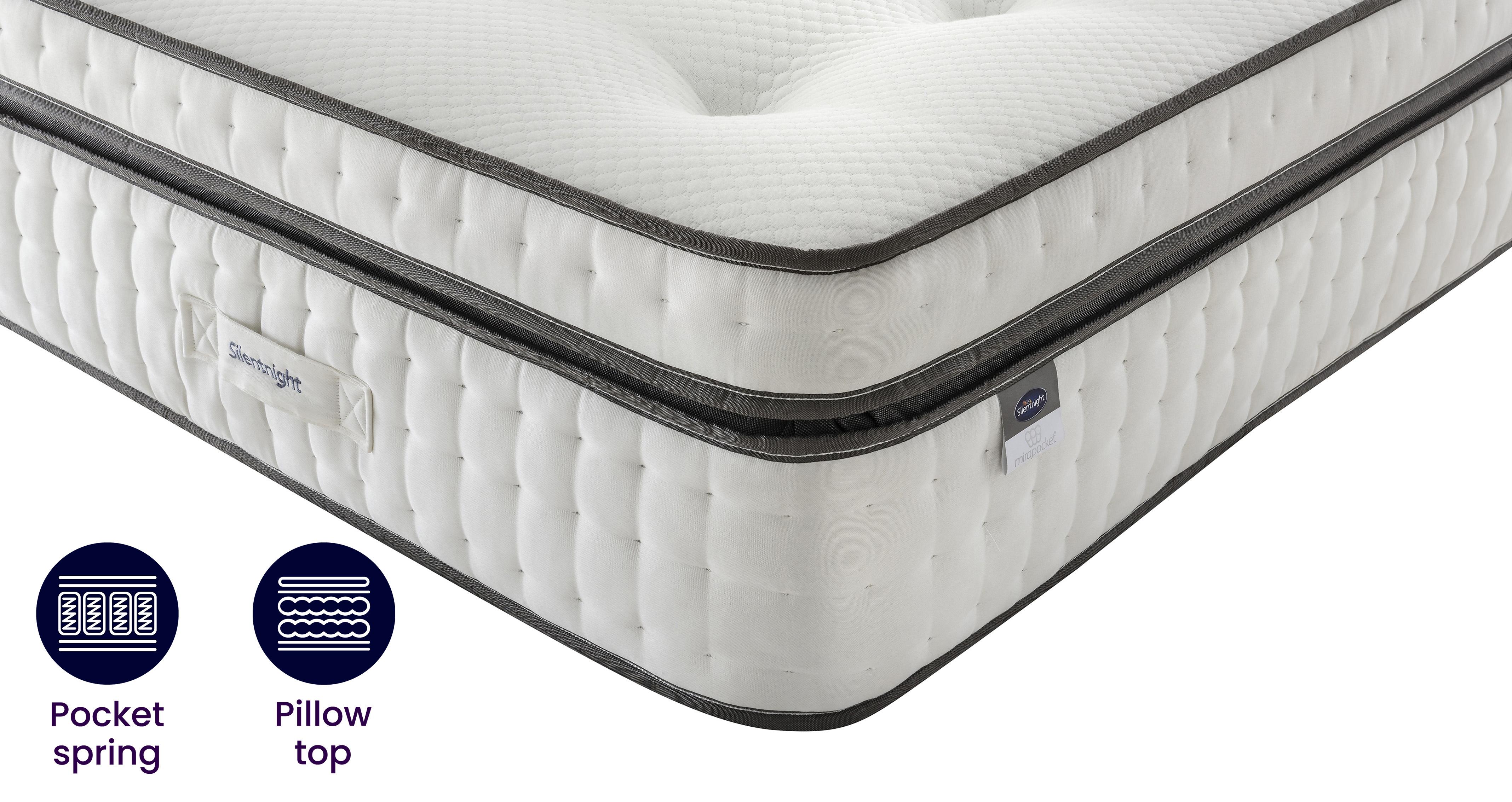 Geltex 5ft King Pocket 2000 Mattress Silentnight Mattress