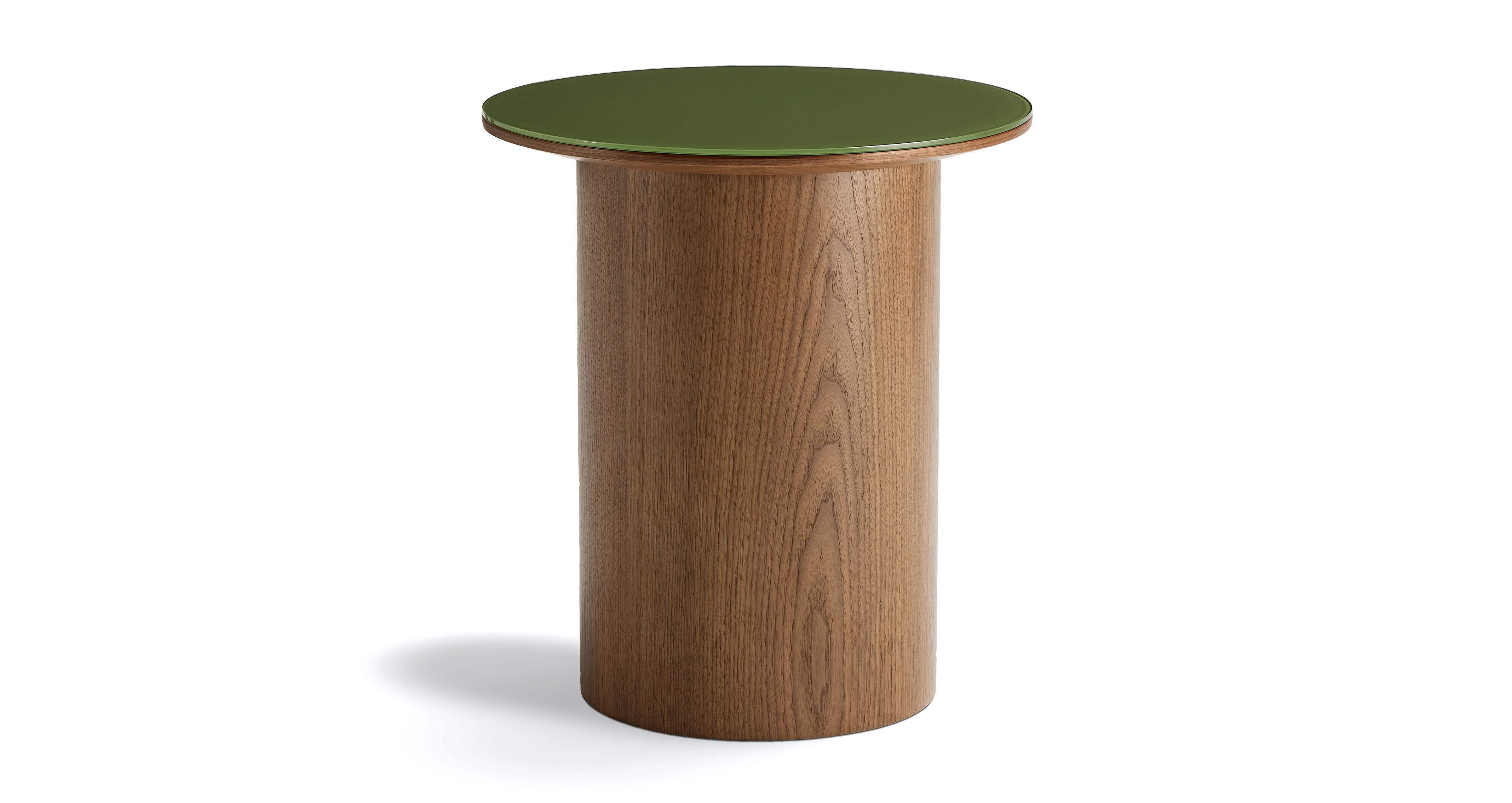 Gennaro Walnut And Glass Side Table DFS