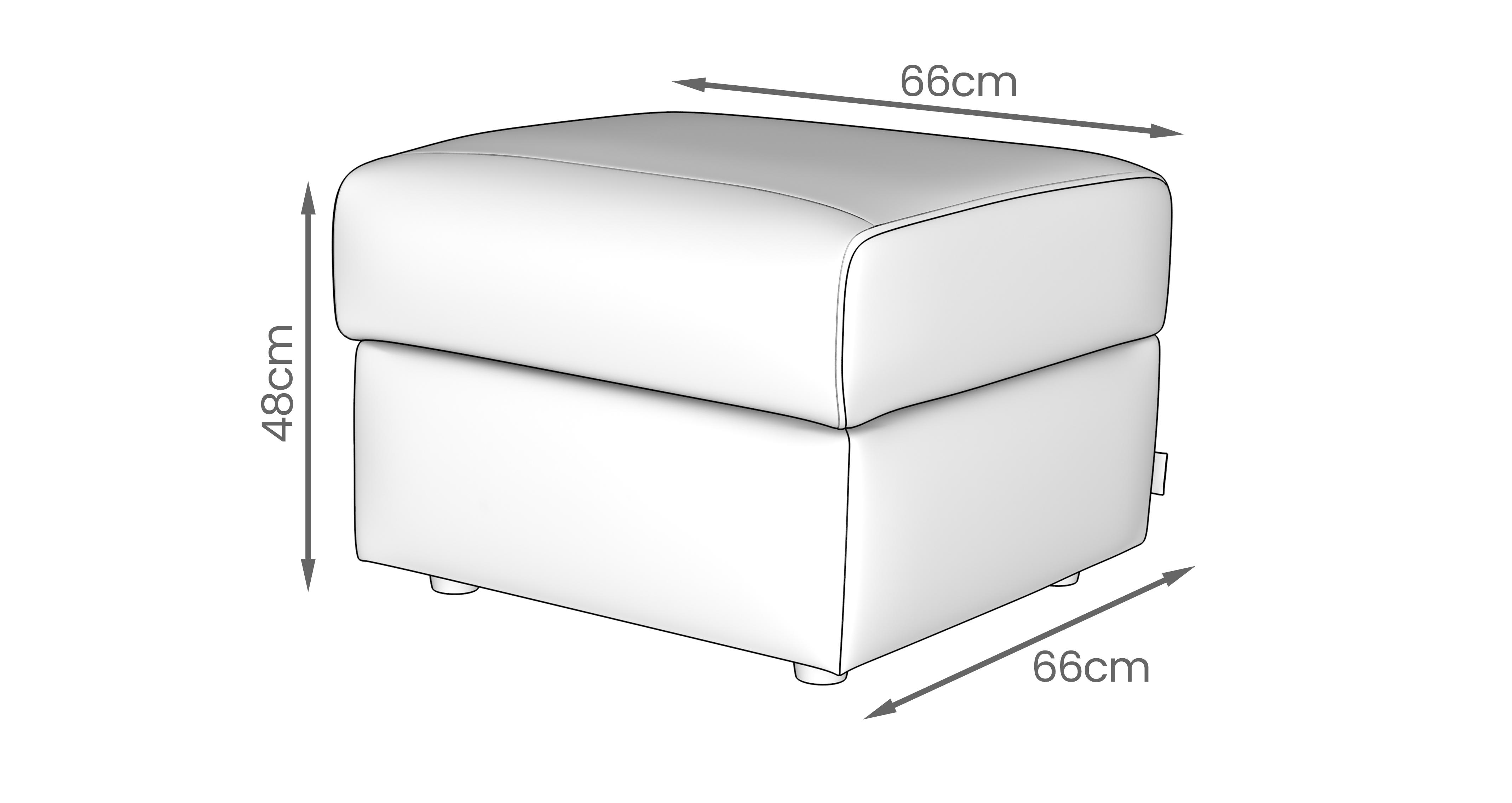 Gianni Storage Footstool in Lusso Velvet Grey