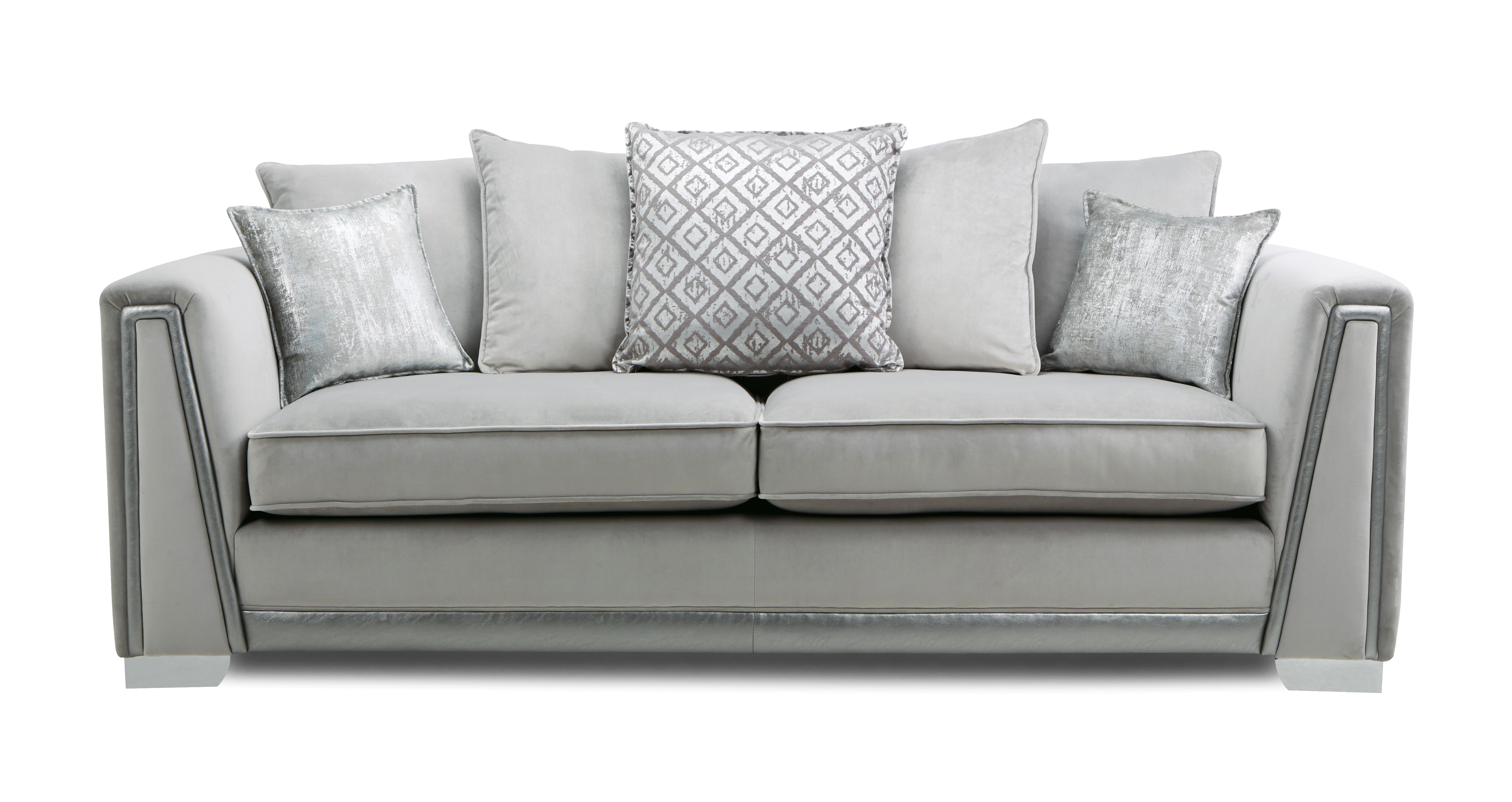 Sofa with hot sale pillow back