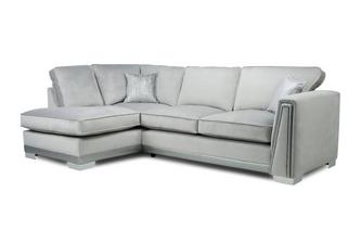 Formal Back Right Hand Facing 3 Seater Open End Corner Sofa 