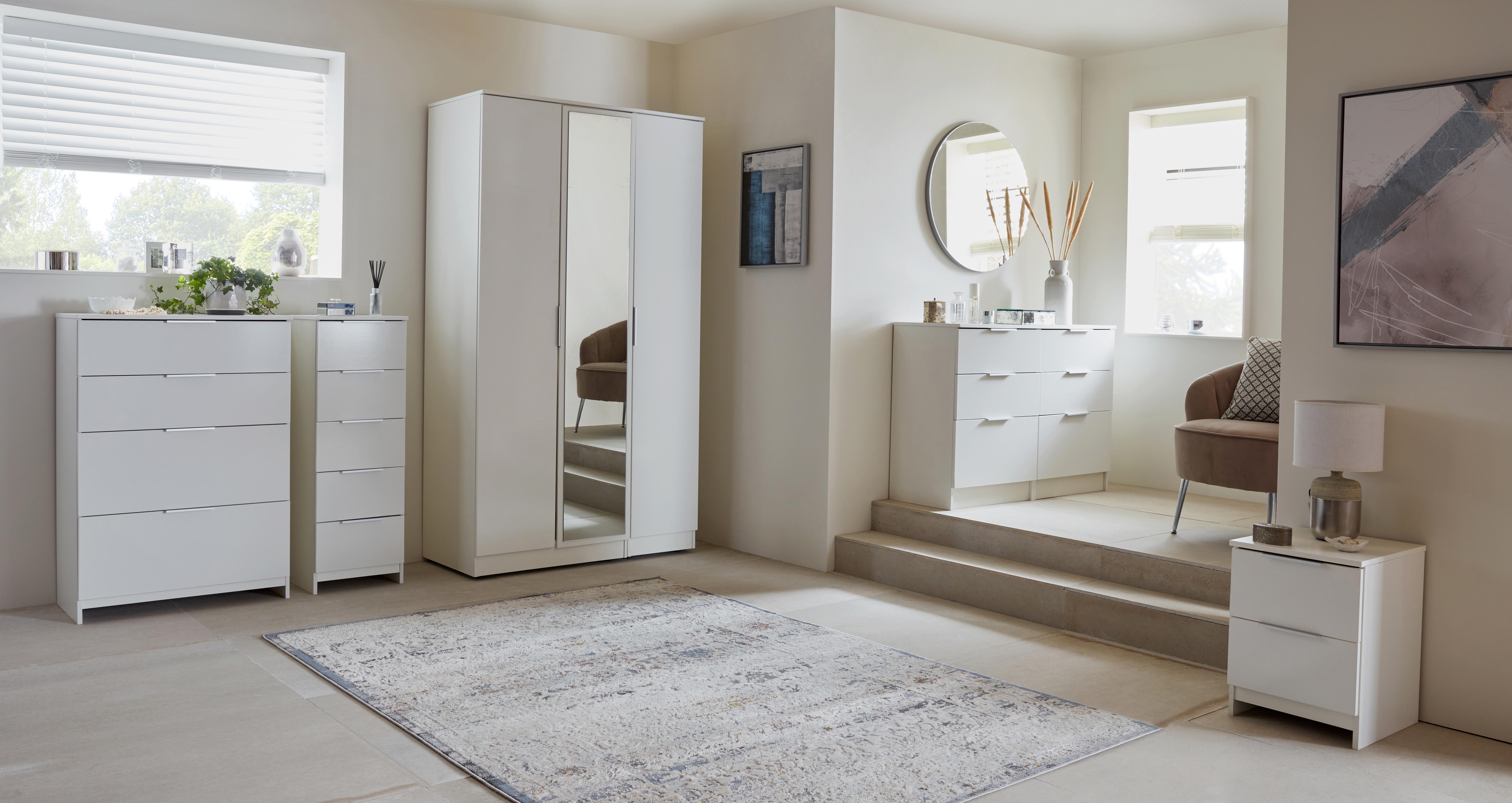 Grasmere 5 Drawer Chest in Grasmere White