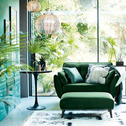 Green Living Room Dfs