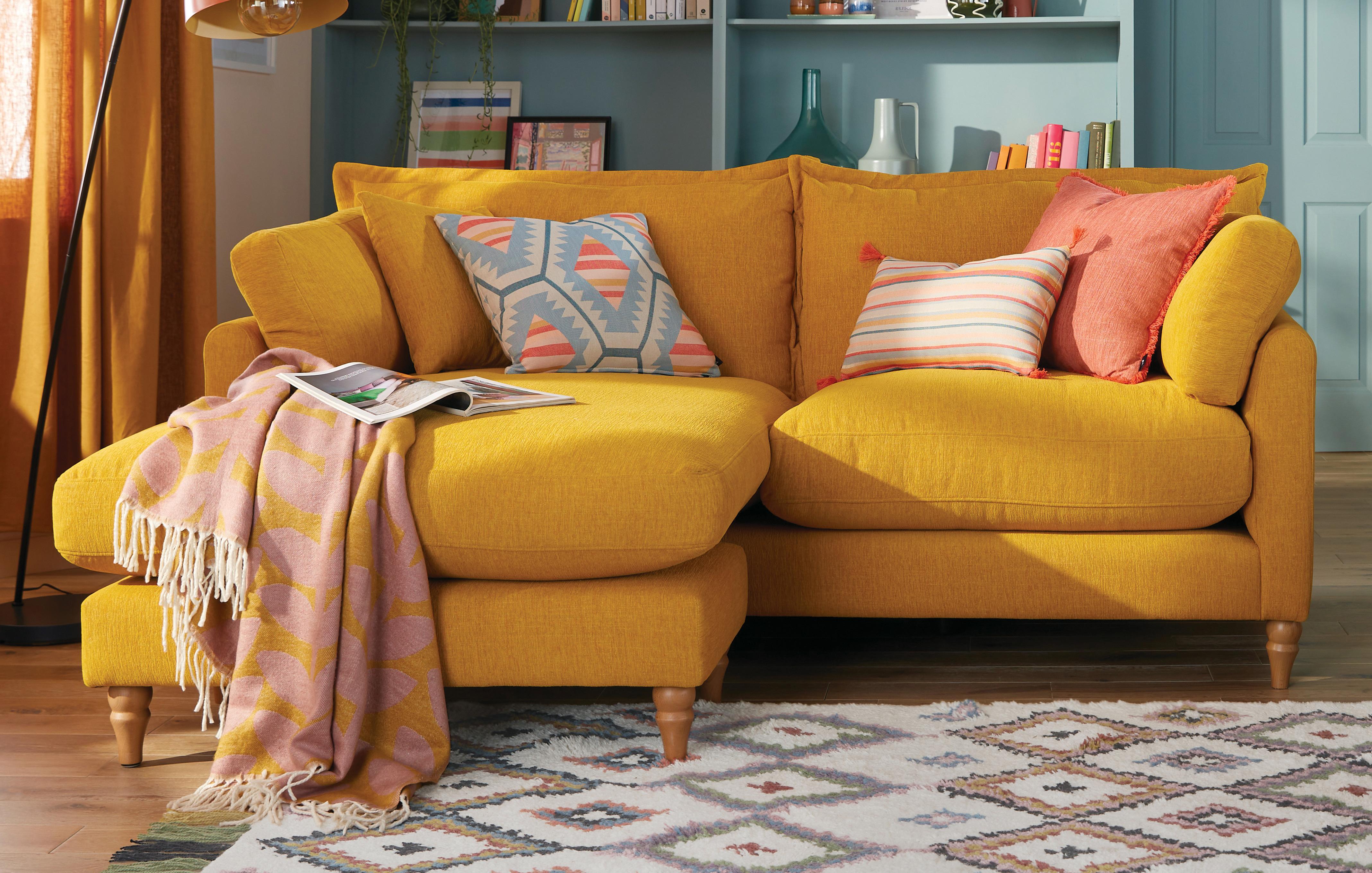 Dfs orange outlet sofa