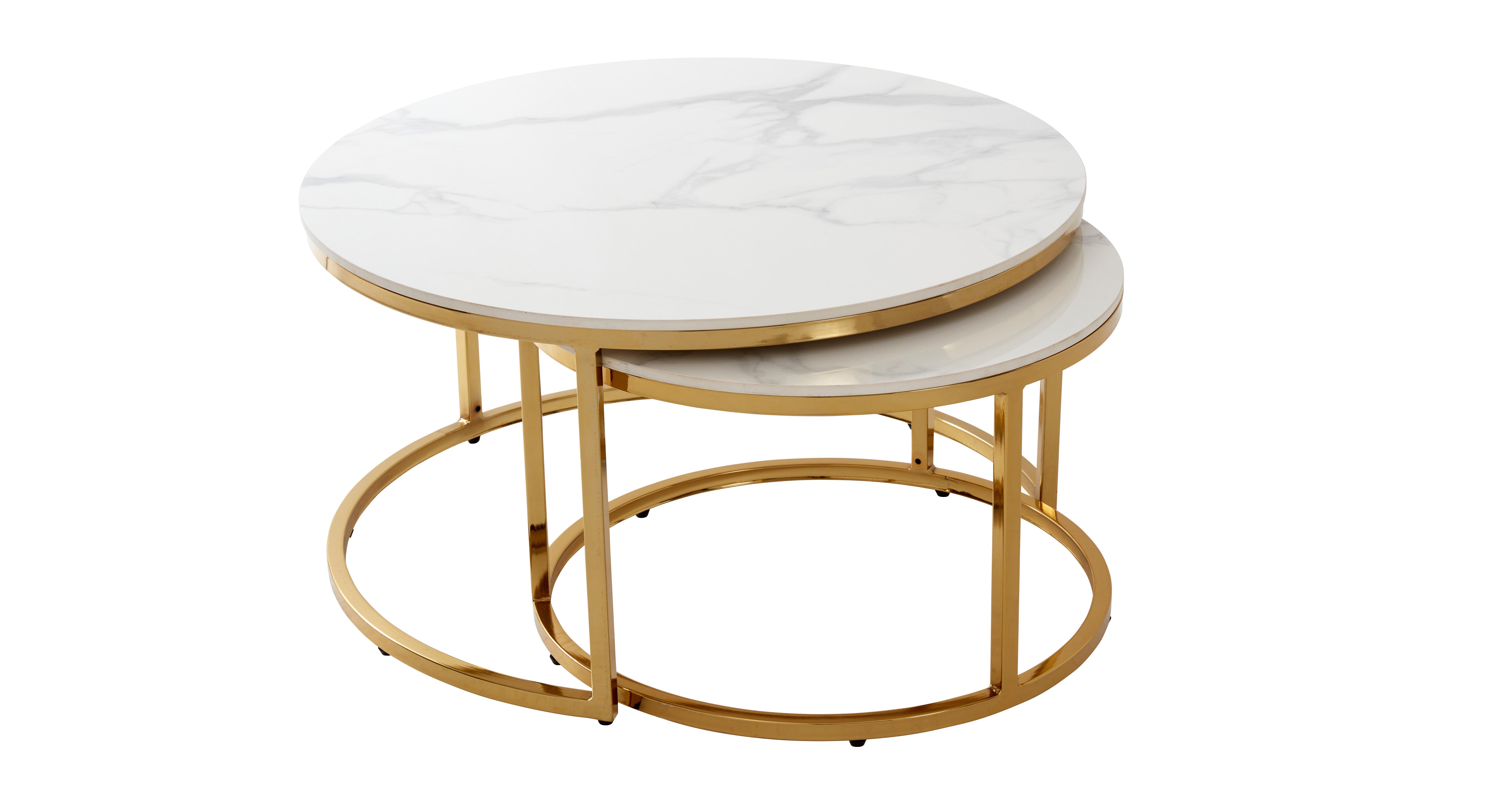 Halo Gold Nested Coffee Table | DFS