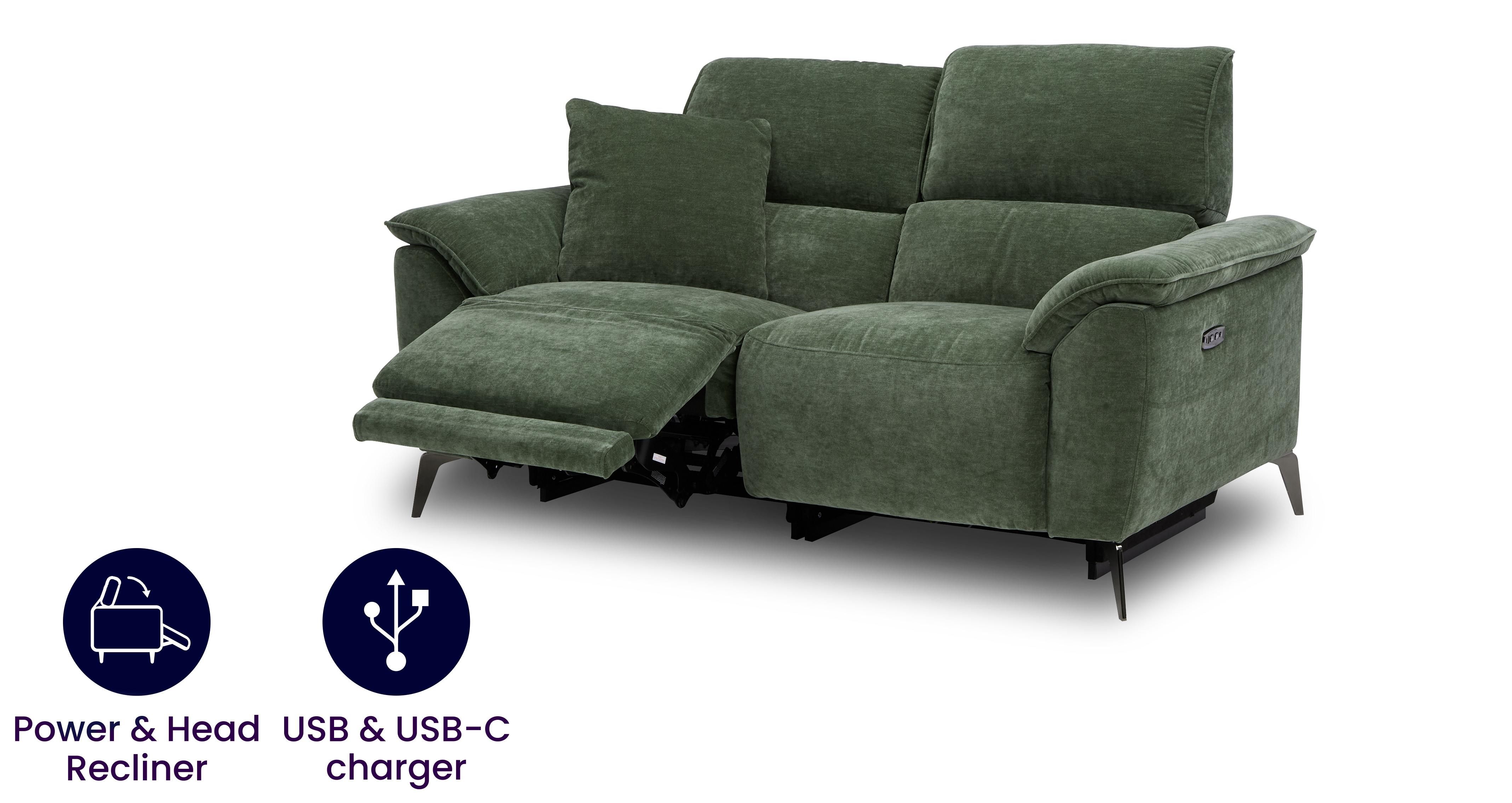 2 Seat Power and Head Recliner