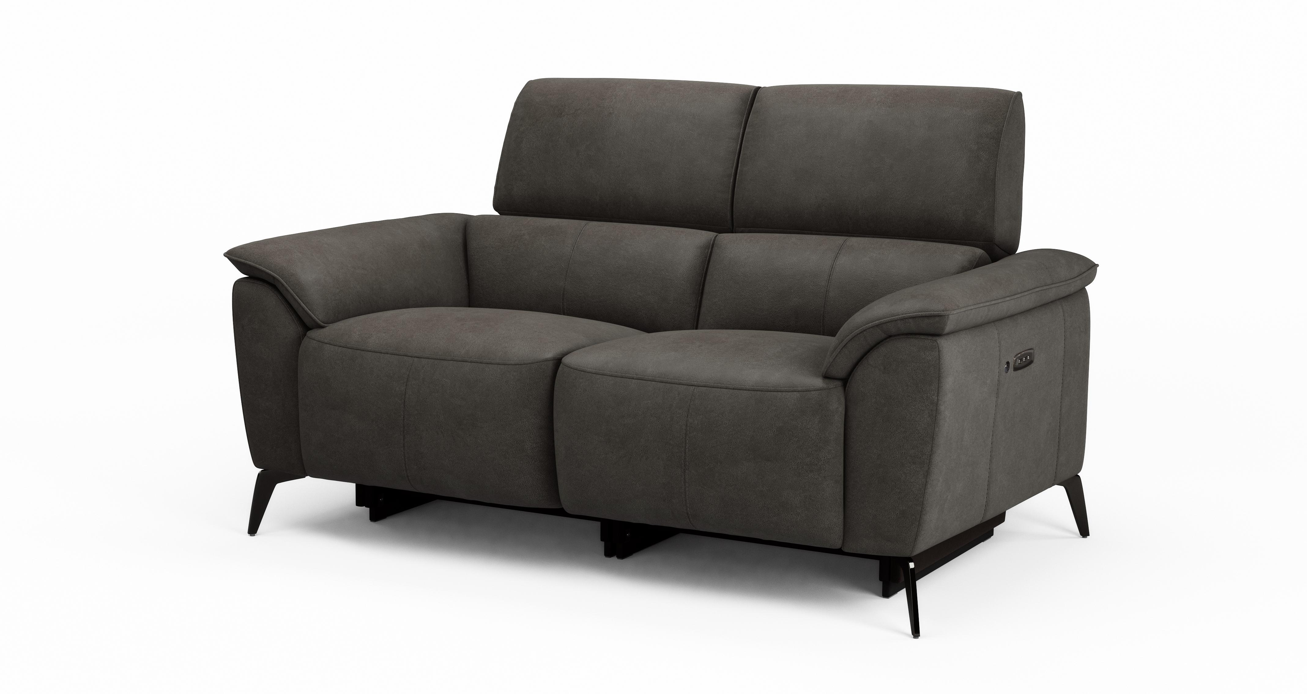 Hamden 2 Seat Heat Power And Head Recliner | DFS