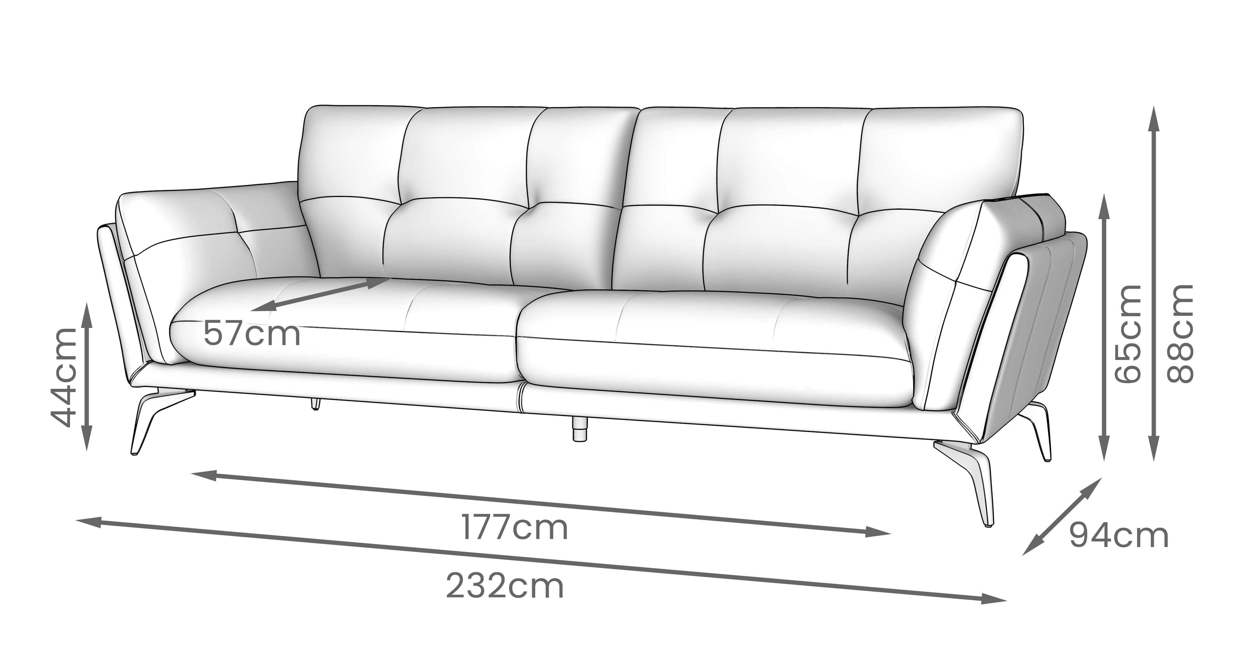 Harlan 4 Seater Sofa in Palatial Forest