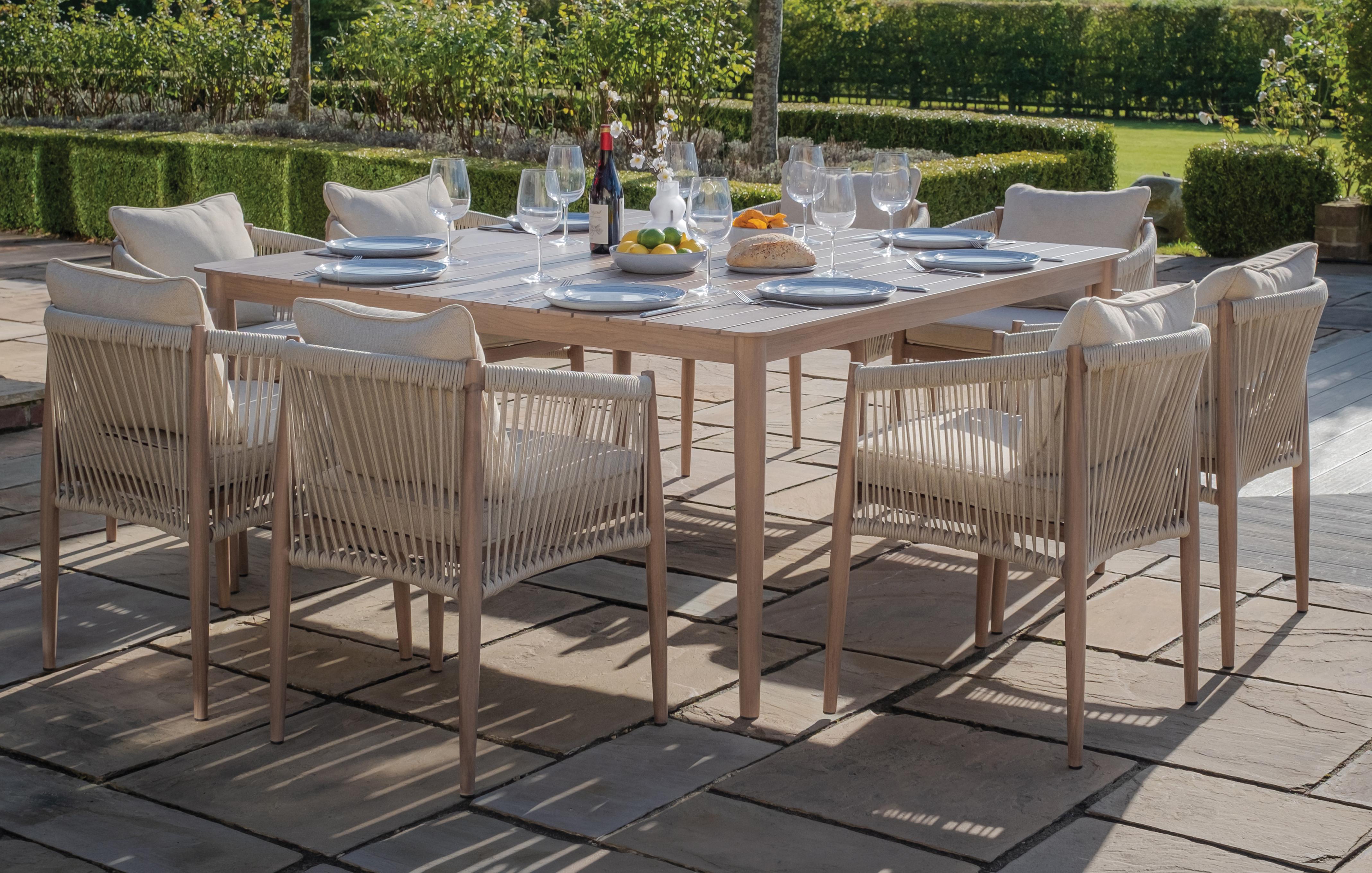 8 Seat Square Dining Set