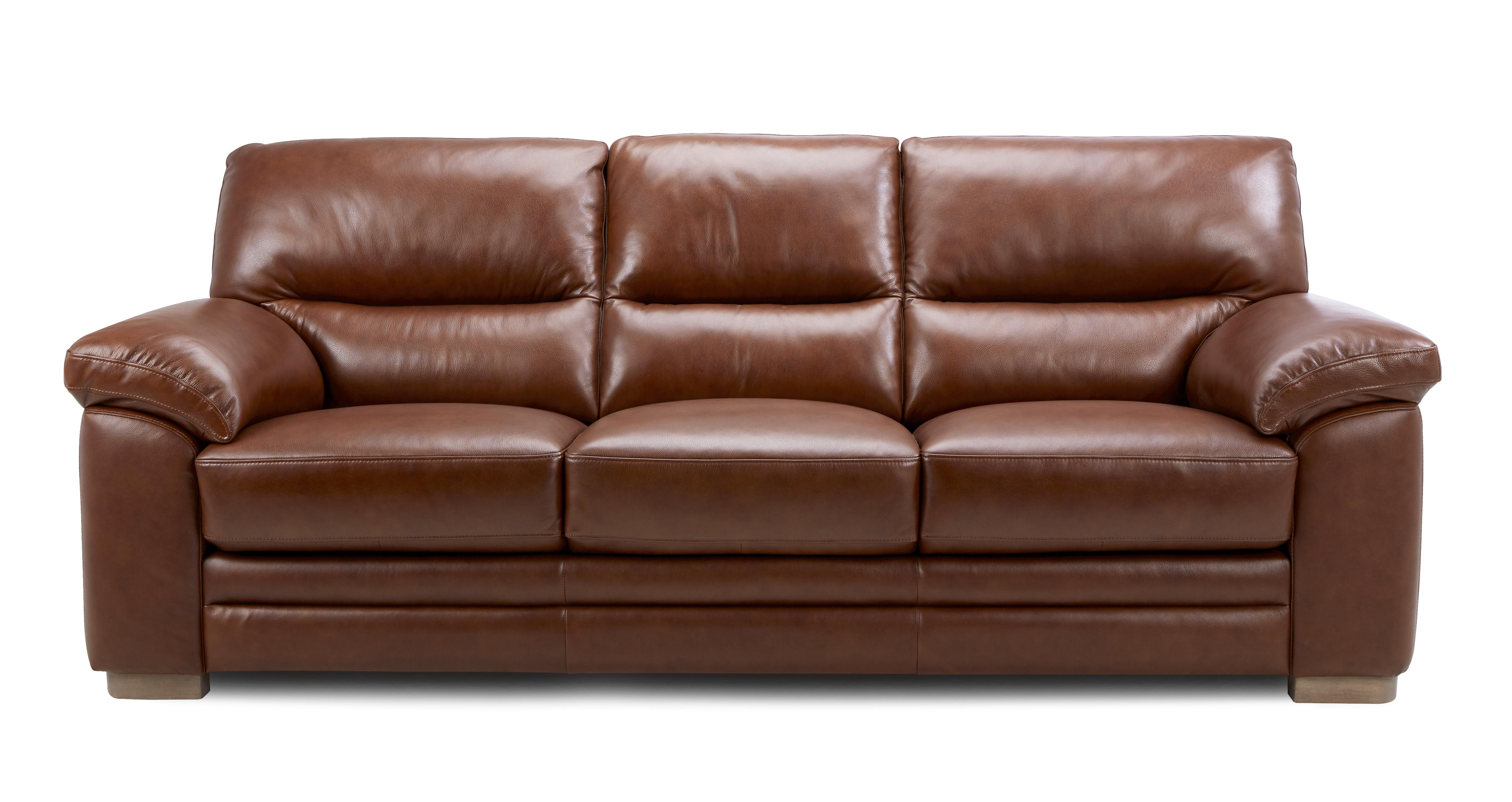 Dfs leather sofa deals set