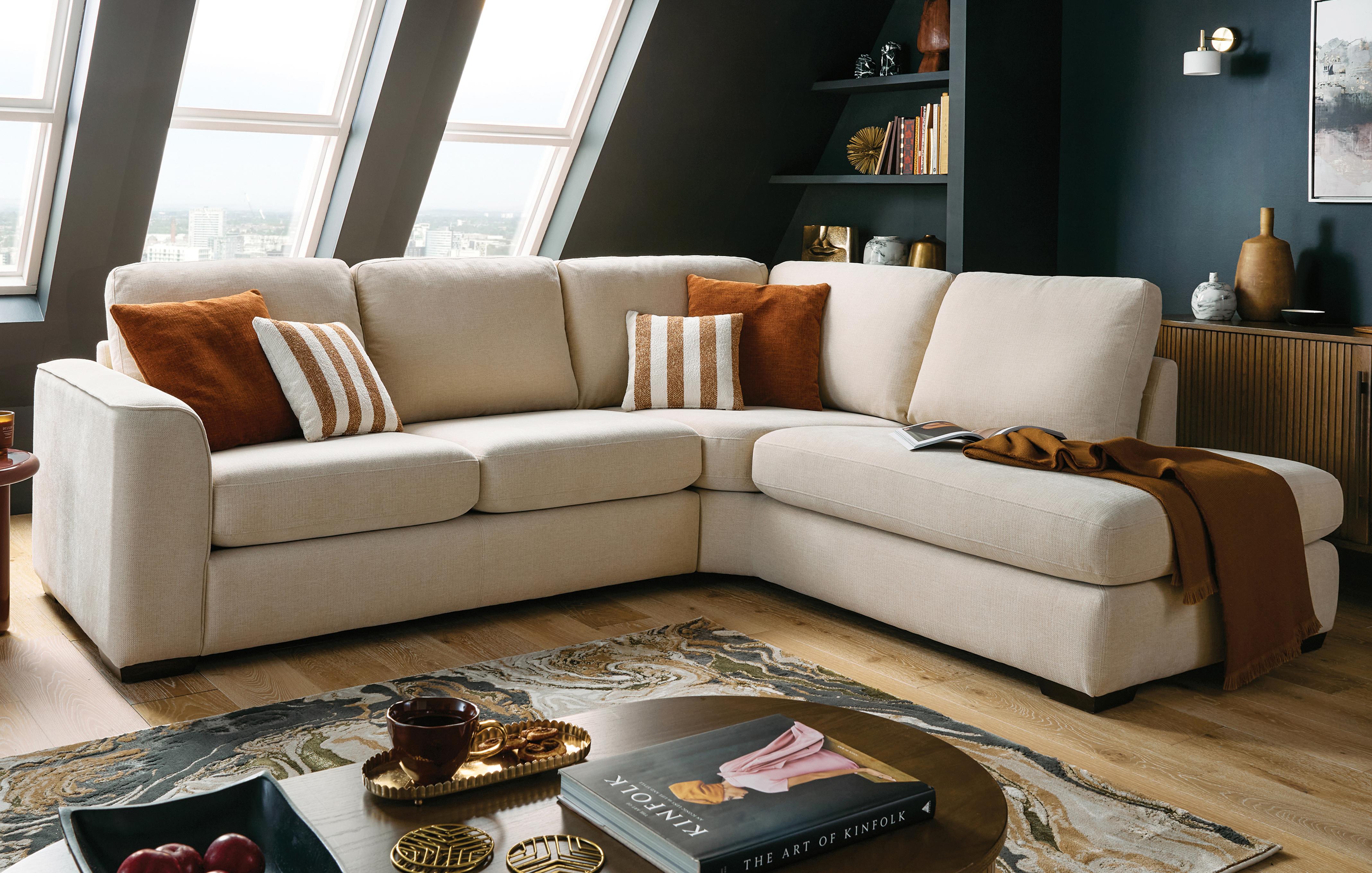 Left Hand Facing Arm Open End Corner Sofa