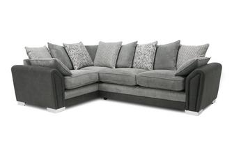 Pillow Back Right Hand Facing 3 Seater Supreme Corner Sofa Bed 