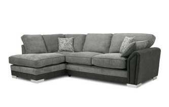 Formal Back Right Hand Facing 3 Seater Open End Corner Sofa 