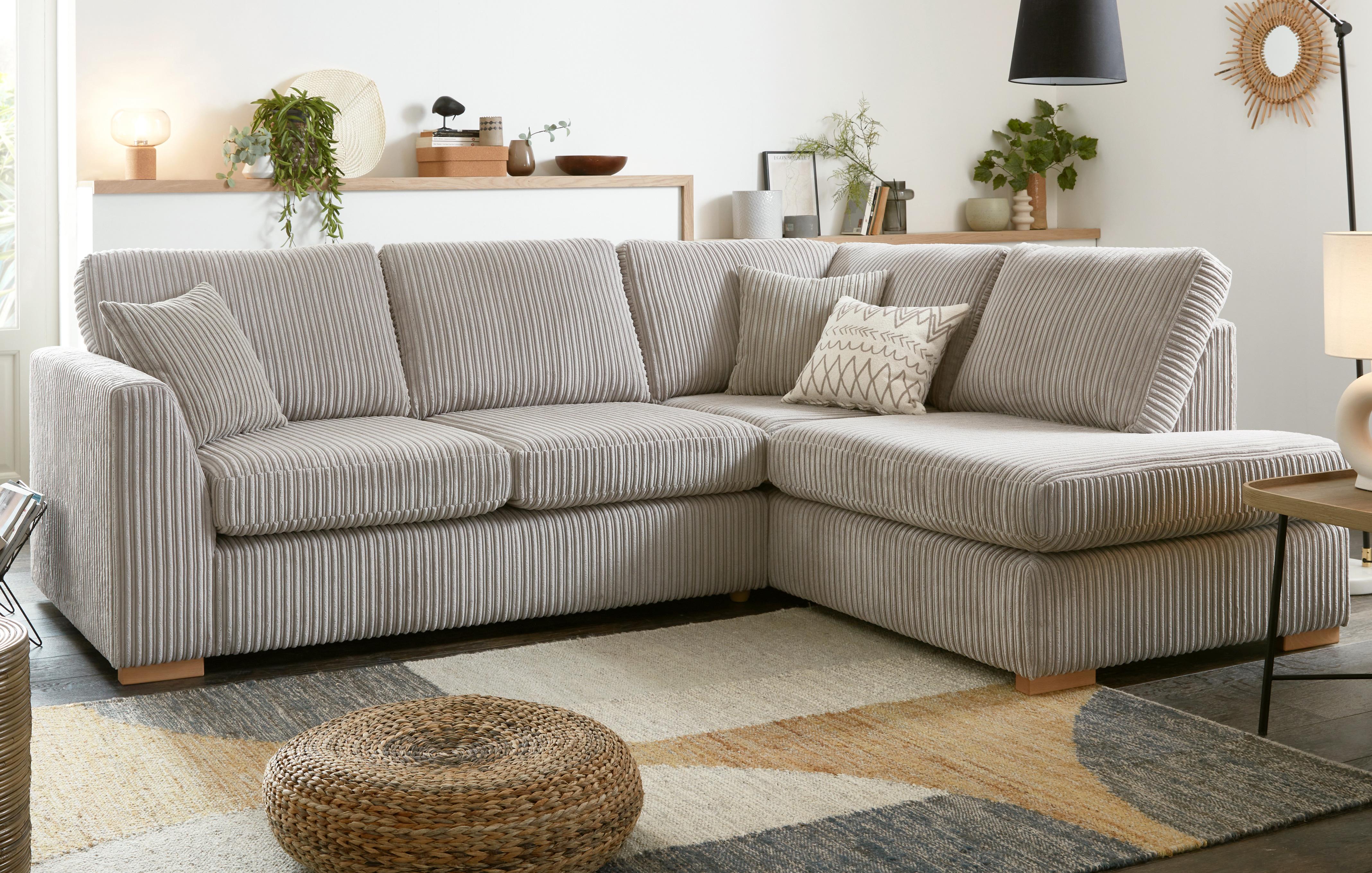 Left Hand Facing Arm Open End Corner Sofa