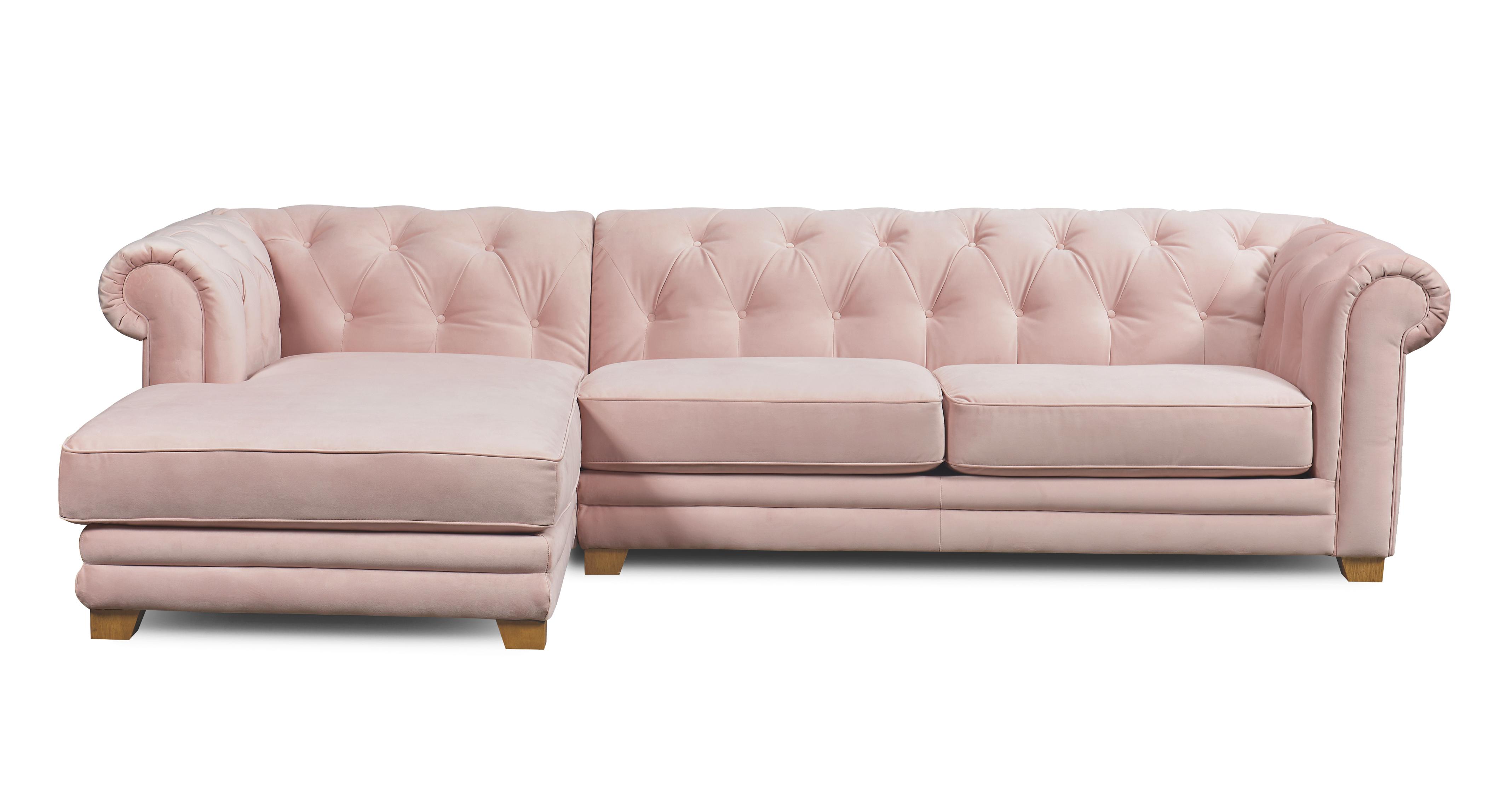 Left Hand Facing Chaise 3 Seat Sofa