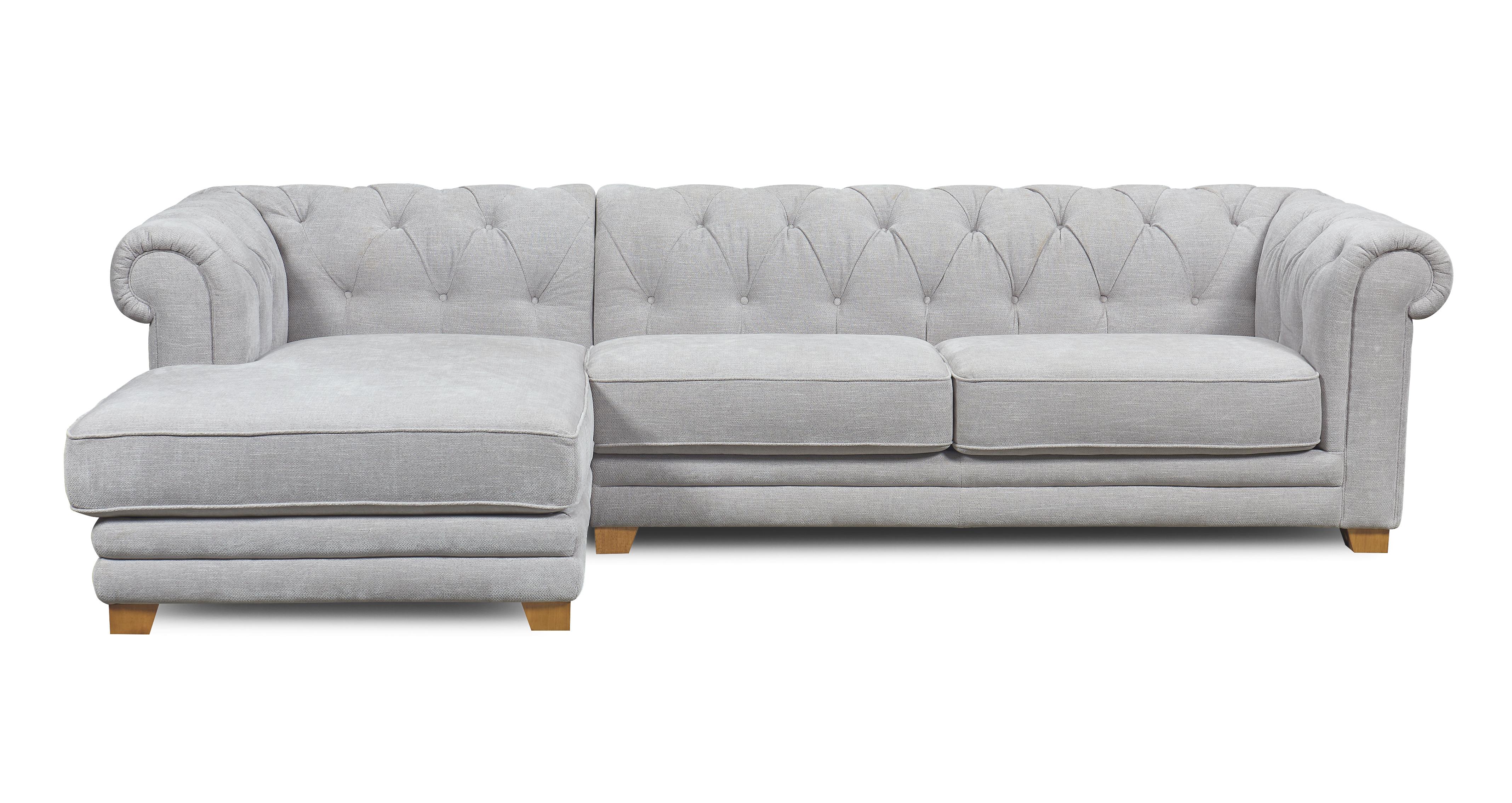 Left Hand Facing Chaise 3 Seat Sofa