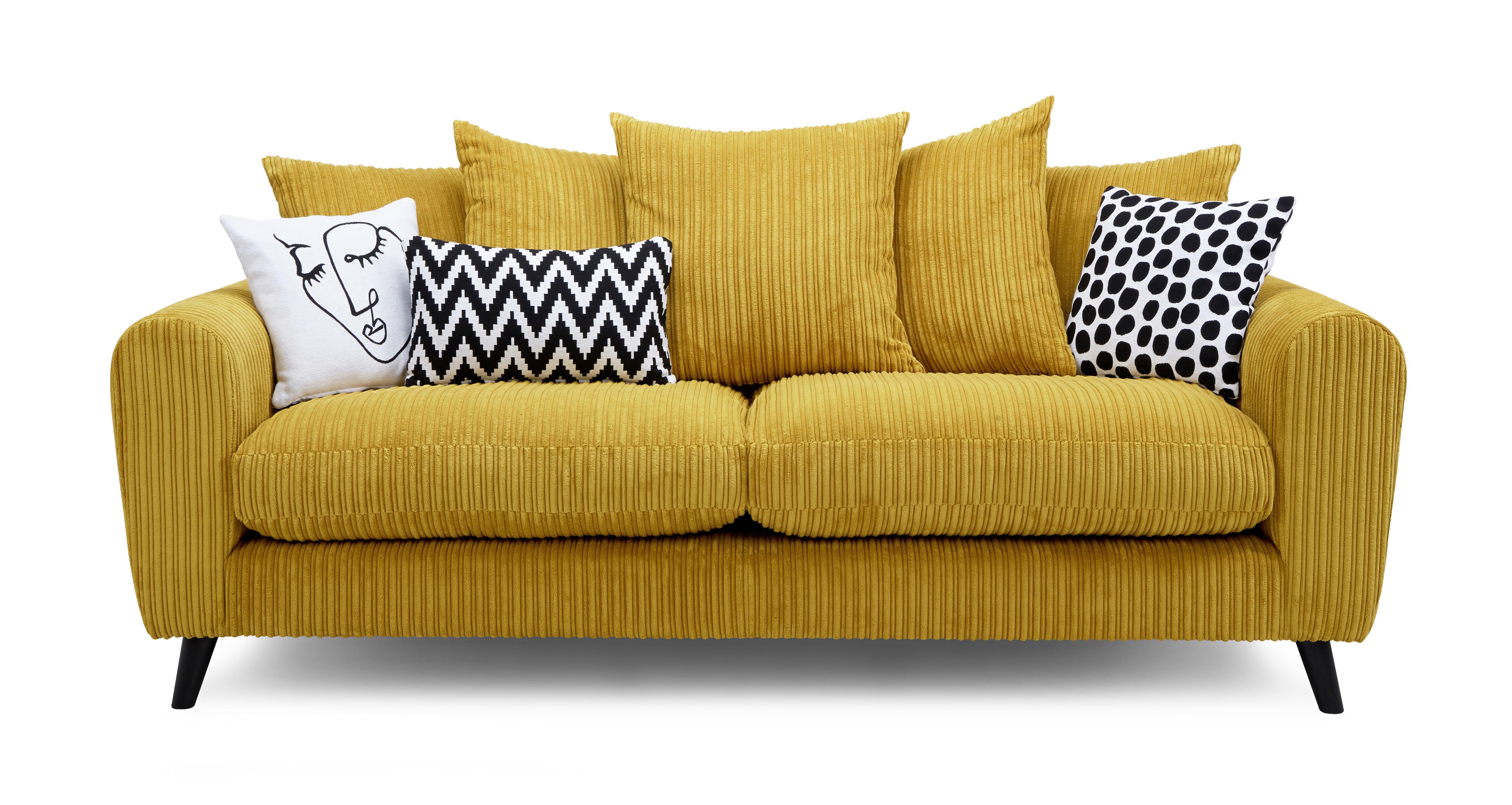 Mustard sofa clearance cushions