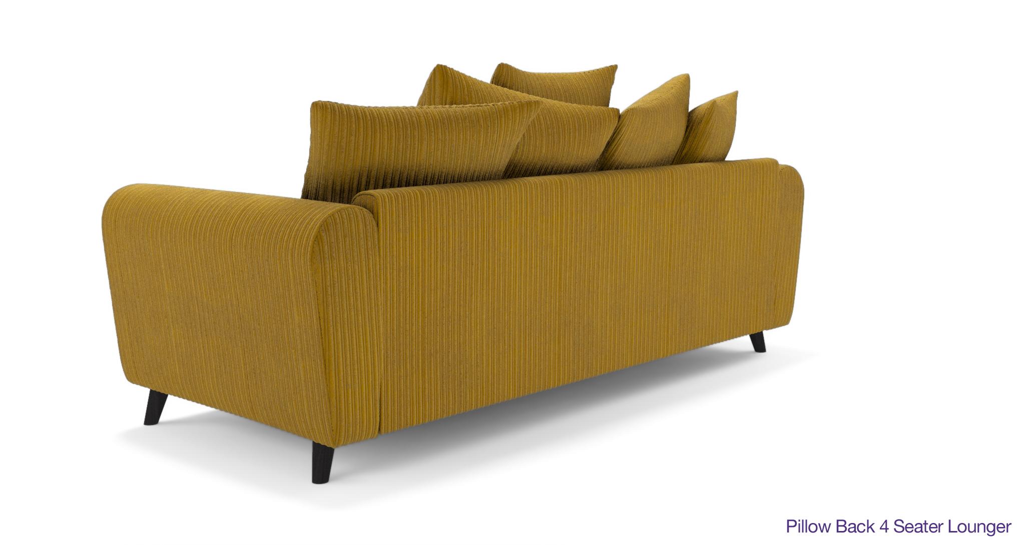 Honey Pillow Back 4 Seater Lounger DFS