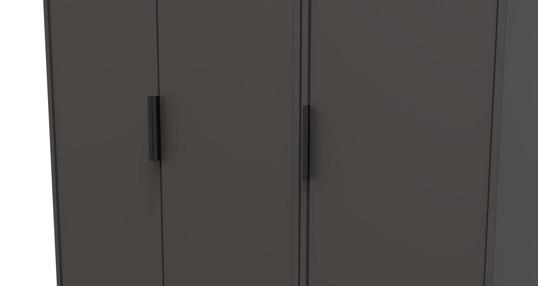 Huck 3 Door Wardrobe in Huck Graphite