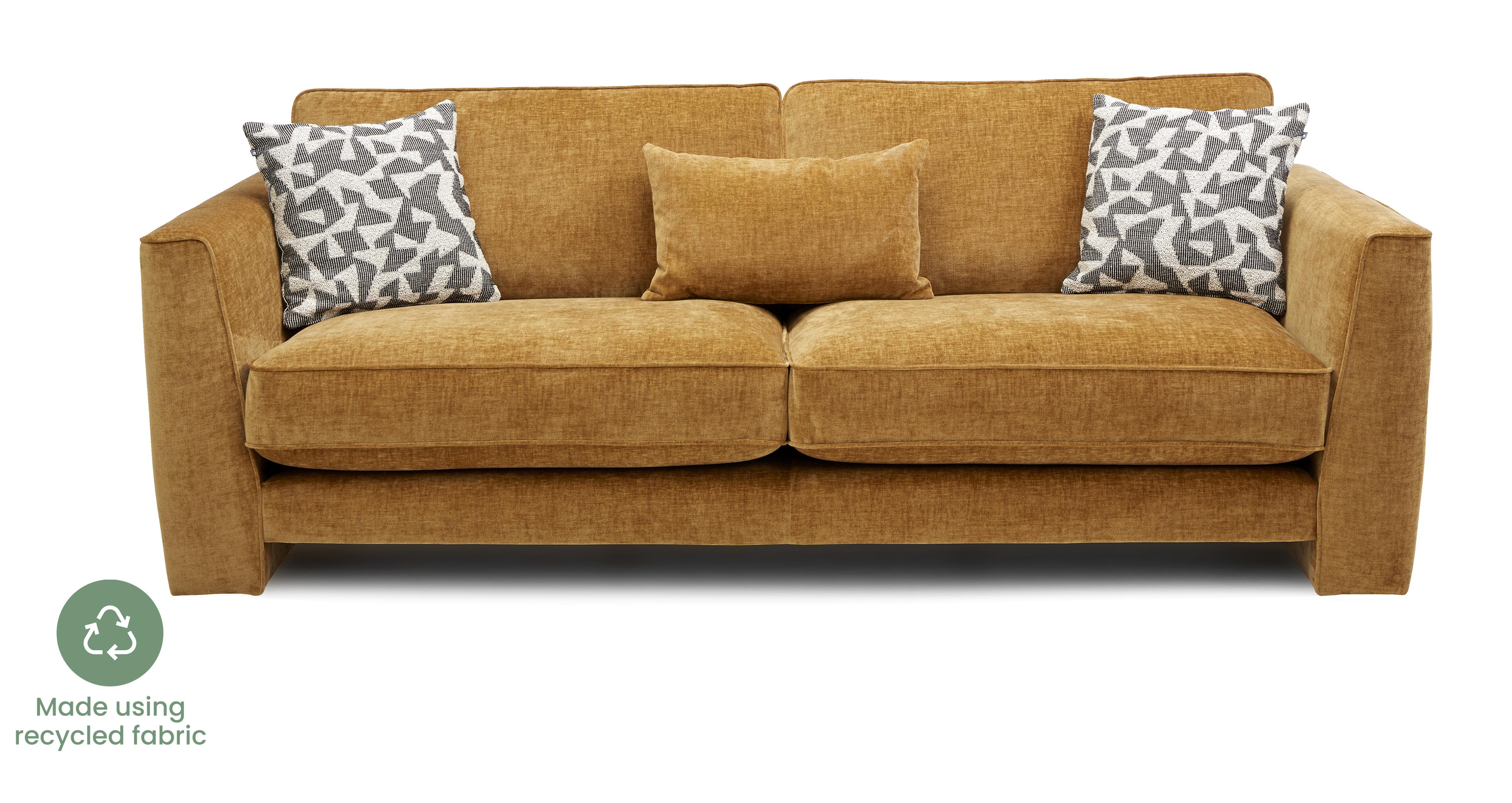 Huxham Chenille Formal Back 4 Seater Sofa | DFS