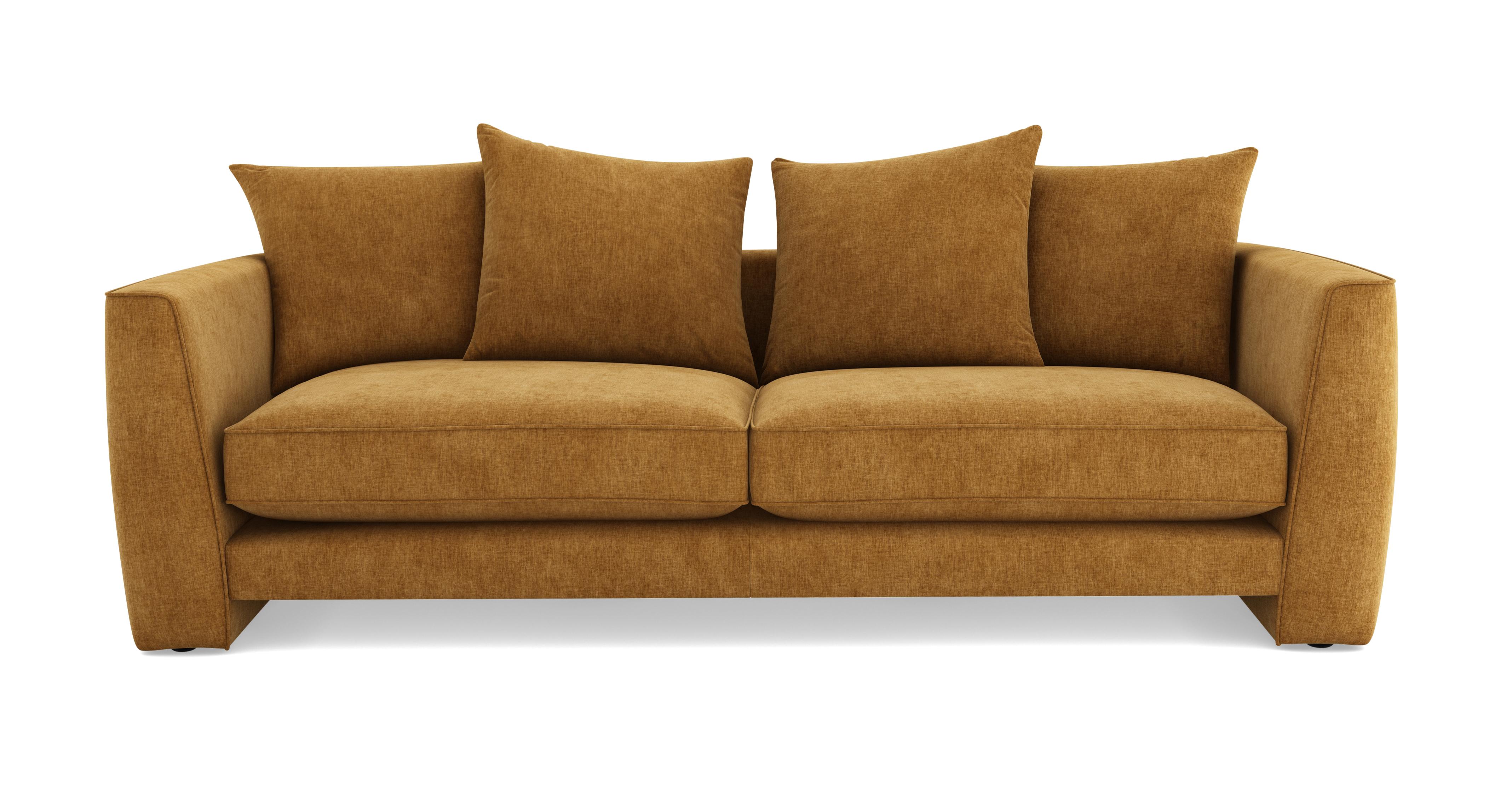 Huxham Chenille Pillow Back 4 Seater Sofa | DFS