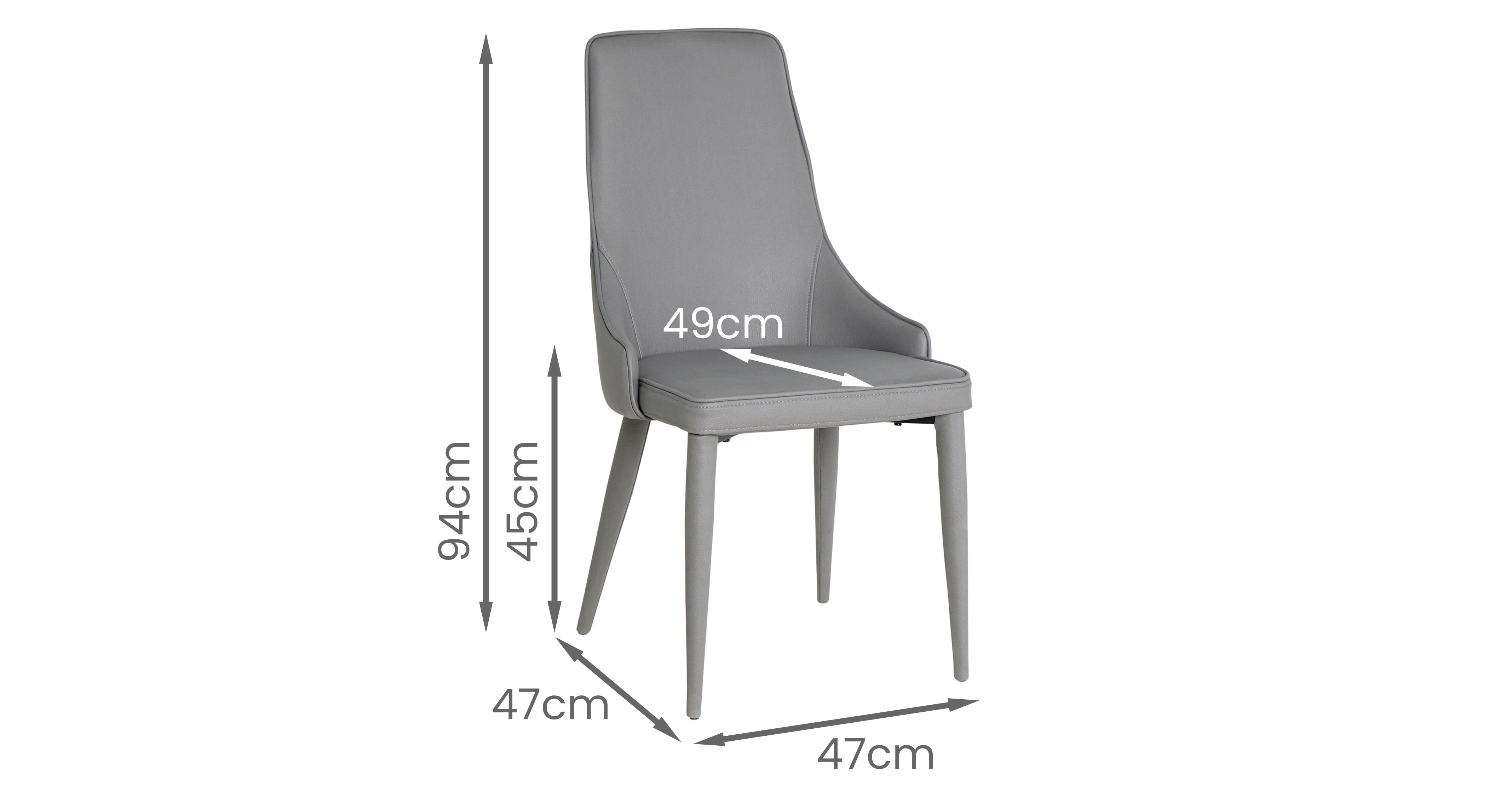 Insieme 4-6 Seater Dining Table & 4 Chairs in Insieme Grey