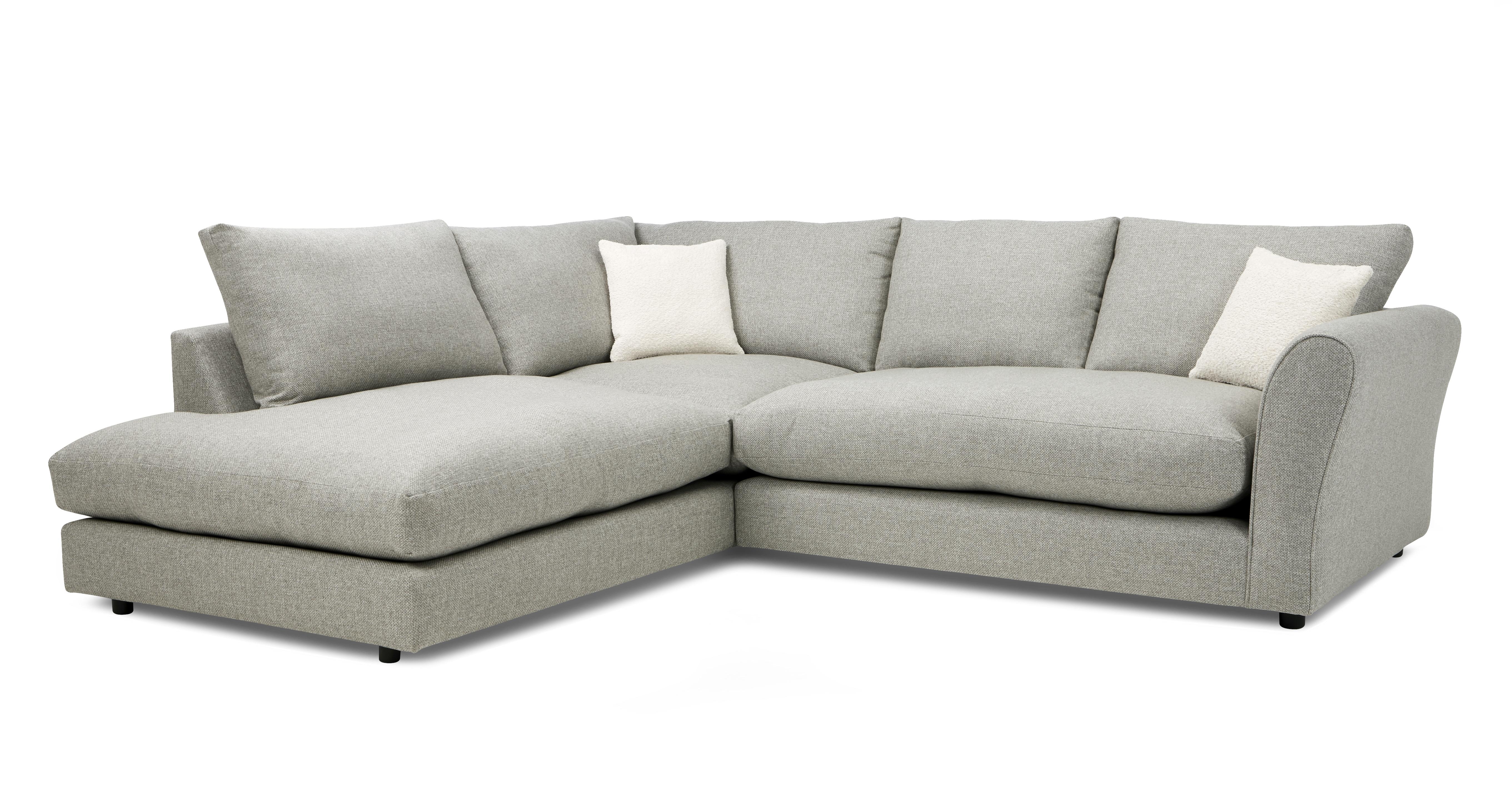 Feathers Sectional Sofa Beige Feather Pet Friendly