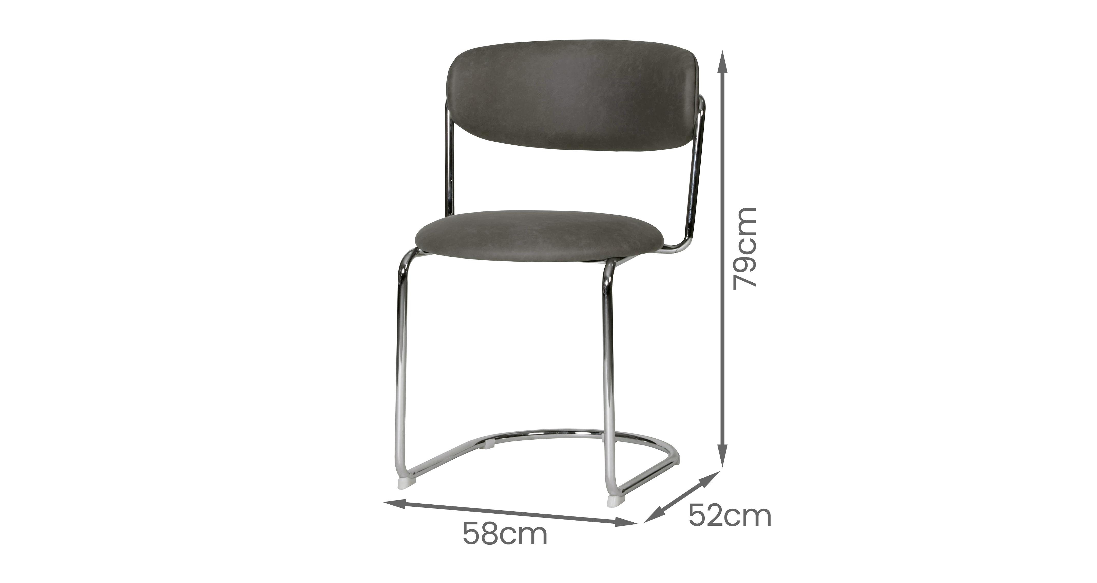 Jaca Dining Chair in Jaca Grey Grey