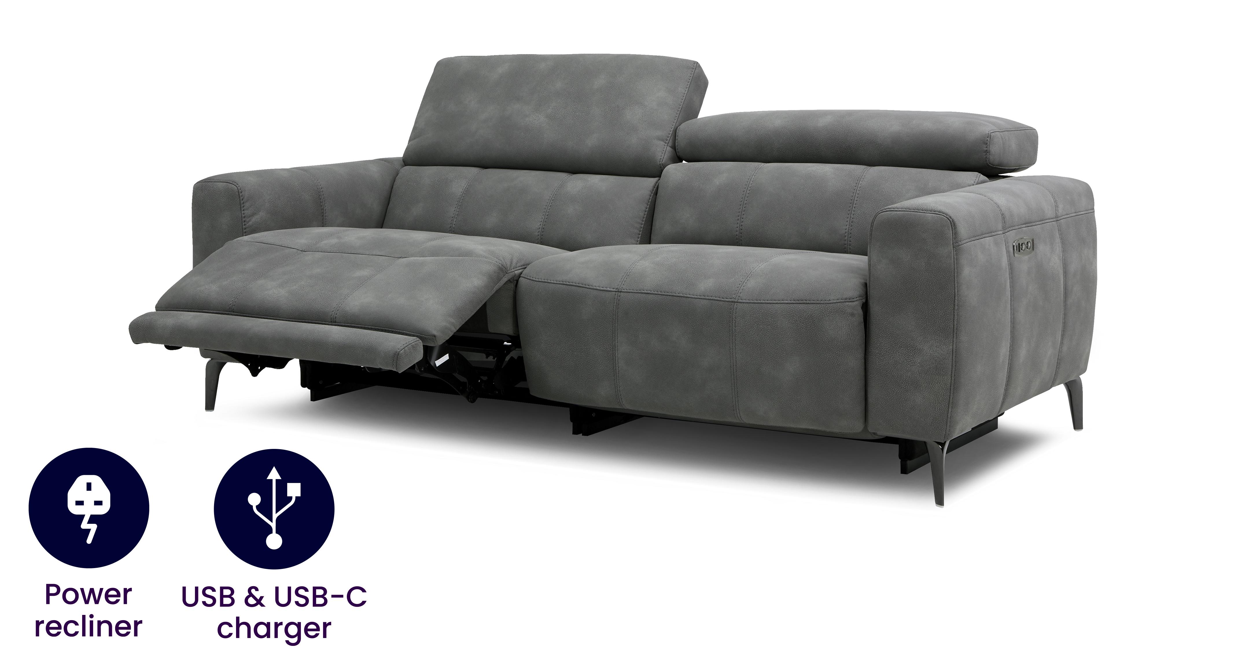 Jagger 3 Seater Power Recliner DFS