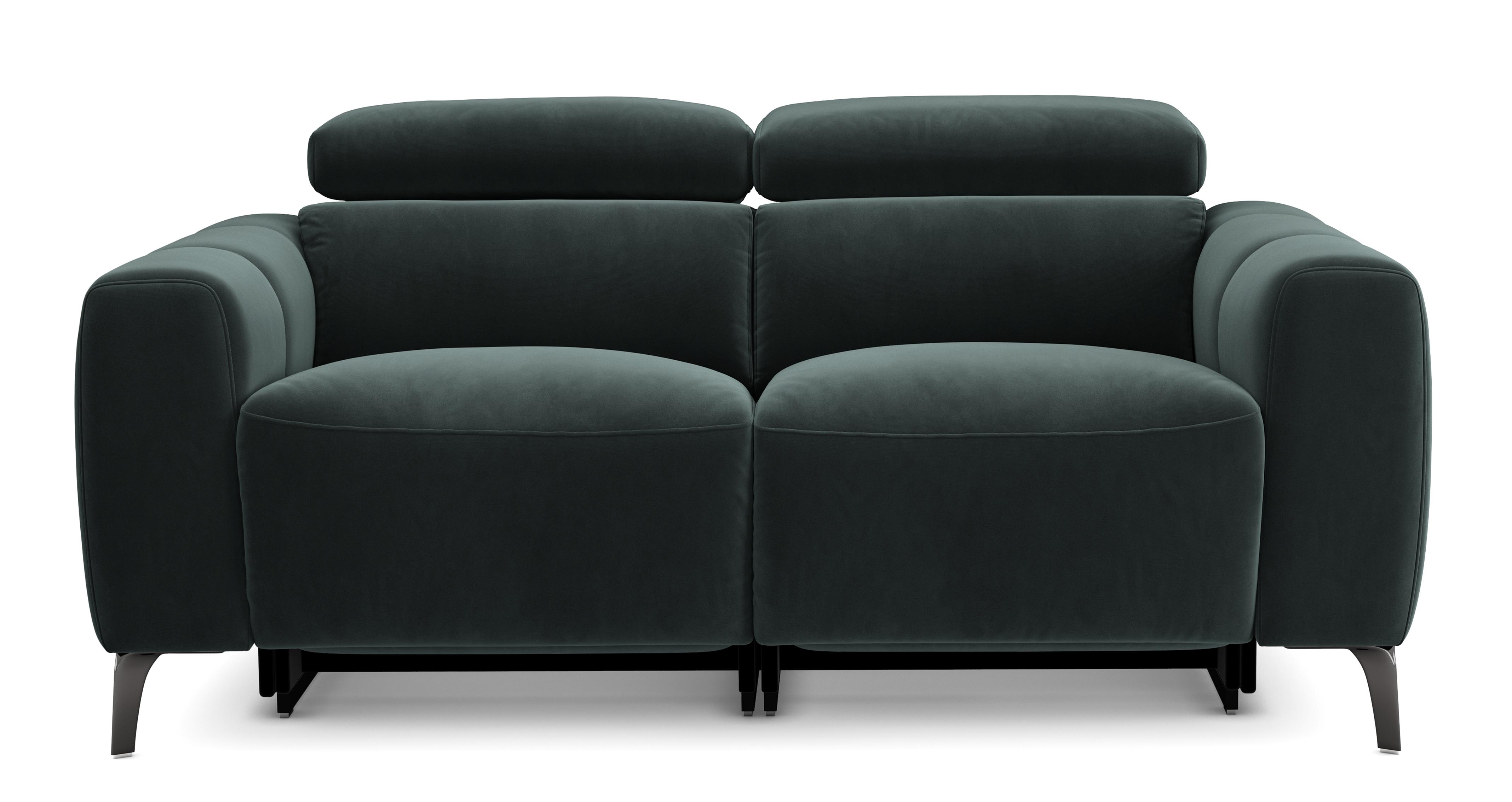 Jagger Fabric Velvet 2 Seater Power Recliner With Power Headrests | DFS